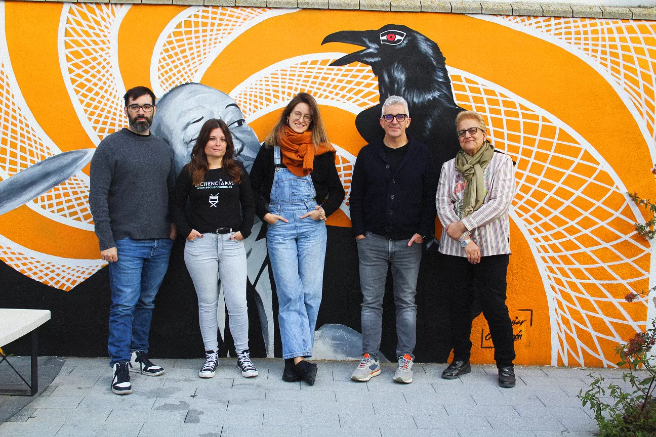 Foto del jurado del Certamen de Cortometrajes de Bujaraloz