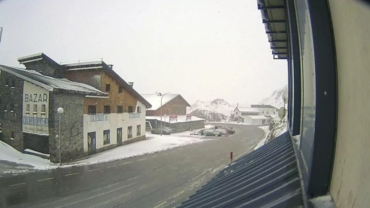 Situación la mañana de este martes de El Portalet.