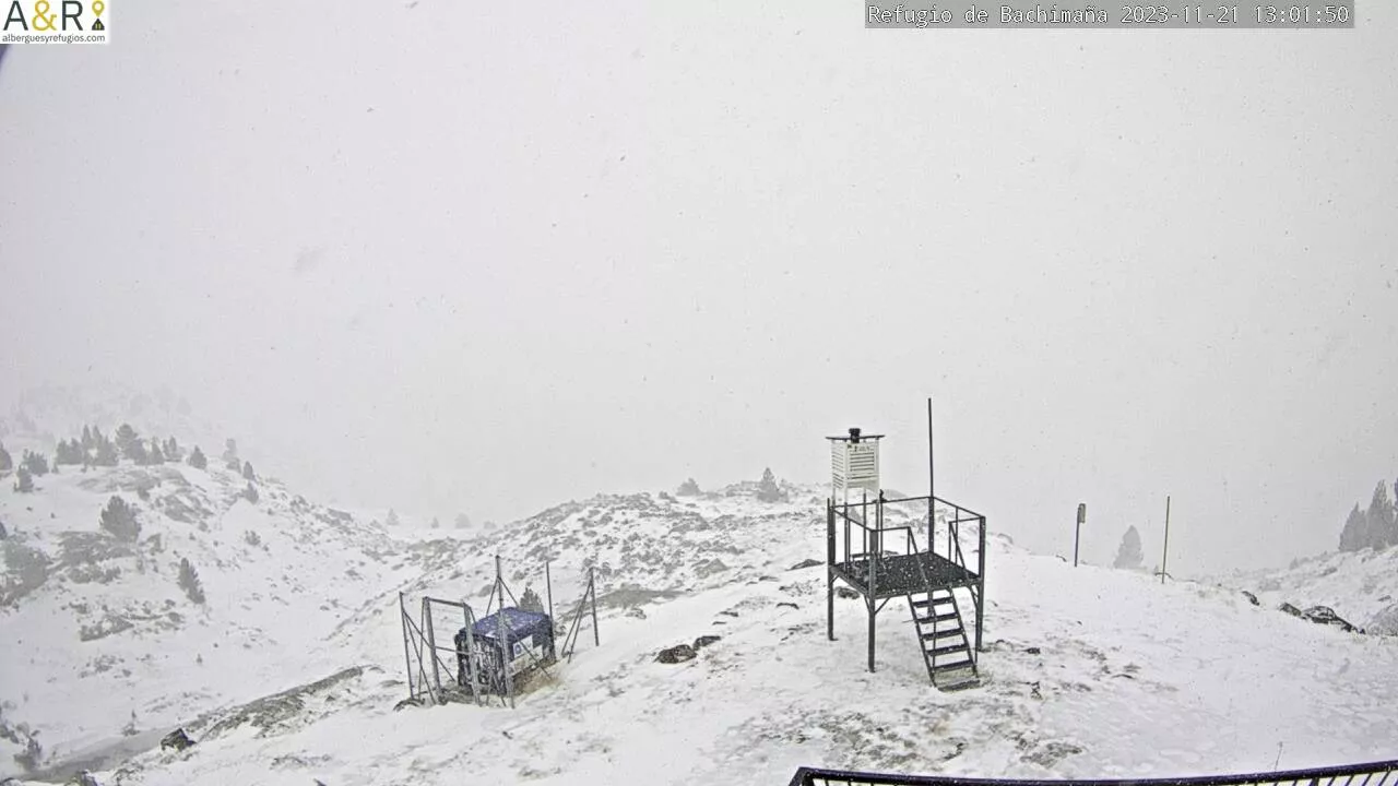 Fotografía tomada desde el refugio de Bachimaña este martes.
