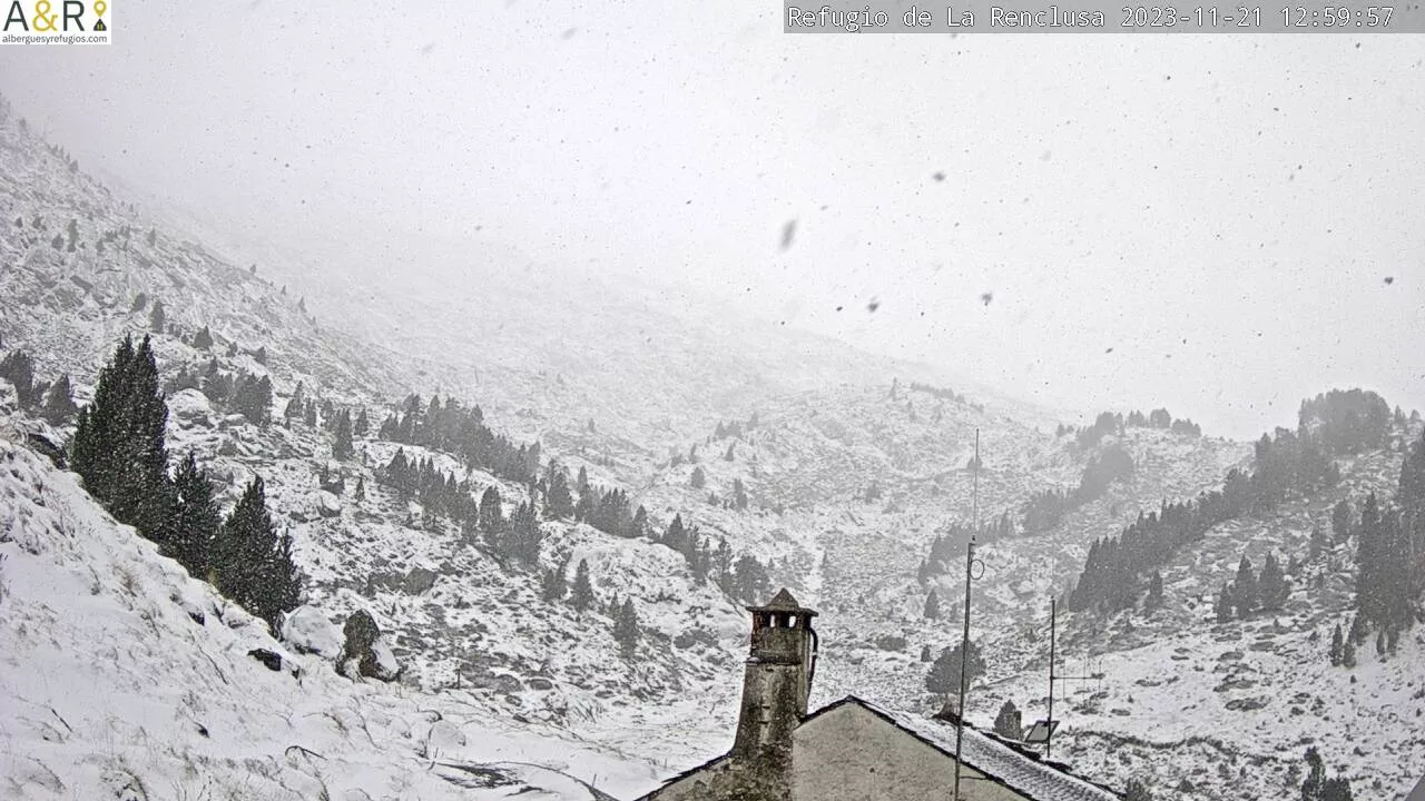 Fotografía tomada desde el refugio de Bachimaña este martes.