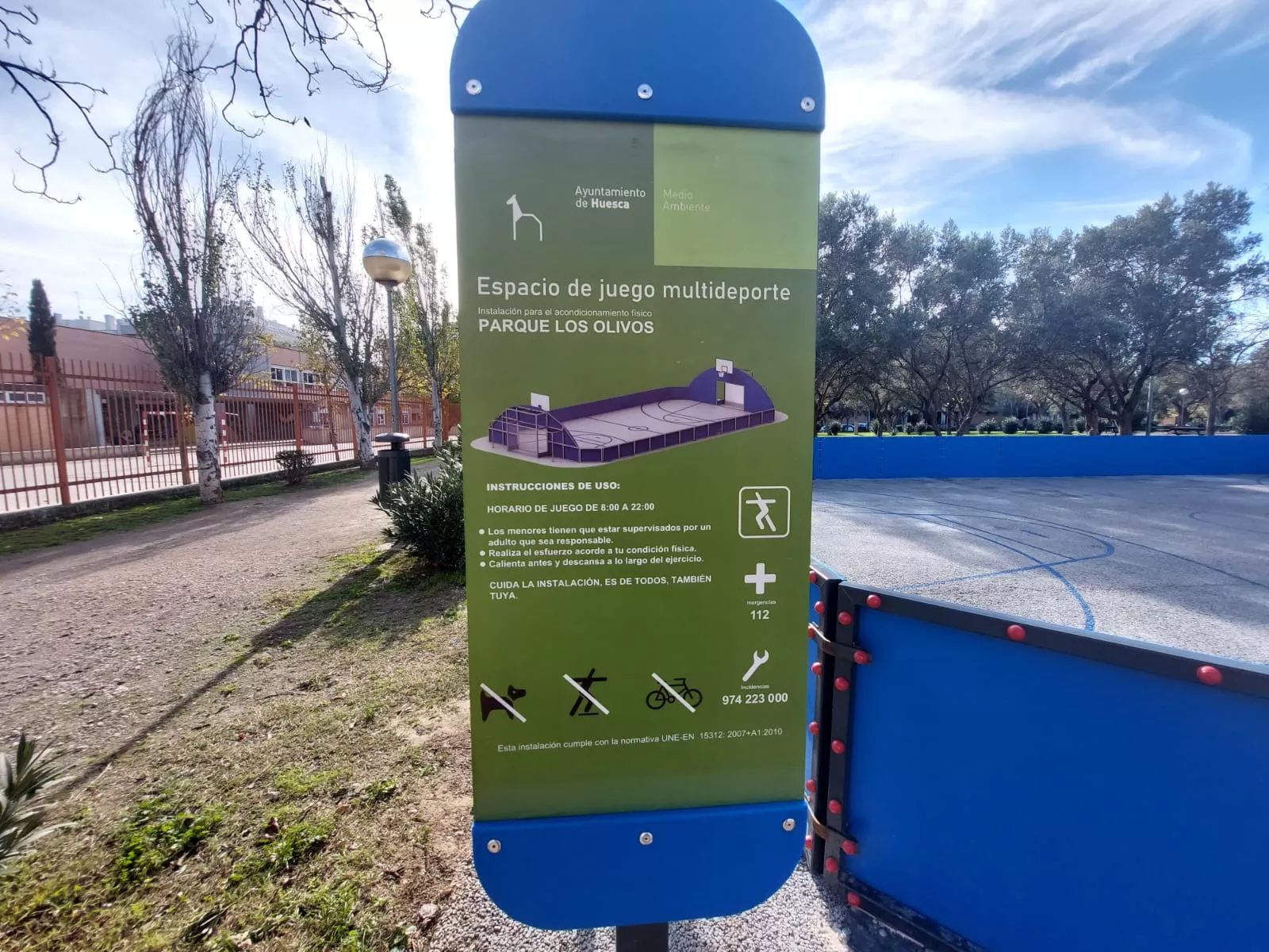 Espacio de Juego Multideporte en Los Olivos.