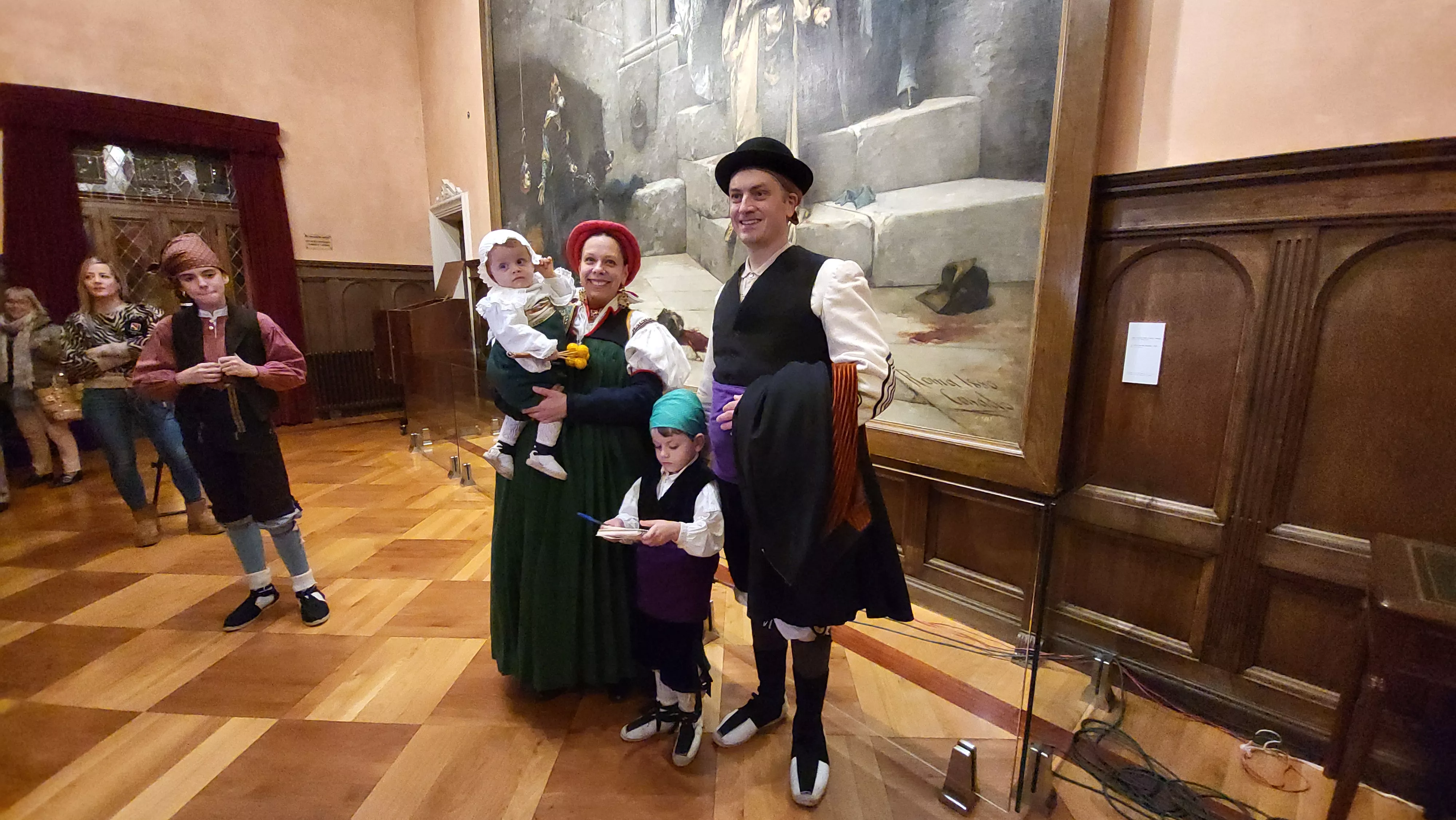 Damián, Aida, Guillén y Lorenzo, de la familia Castrillo-Voces. Foto Mercedes Manterola