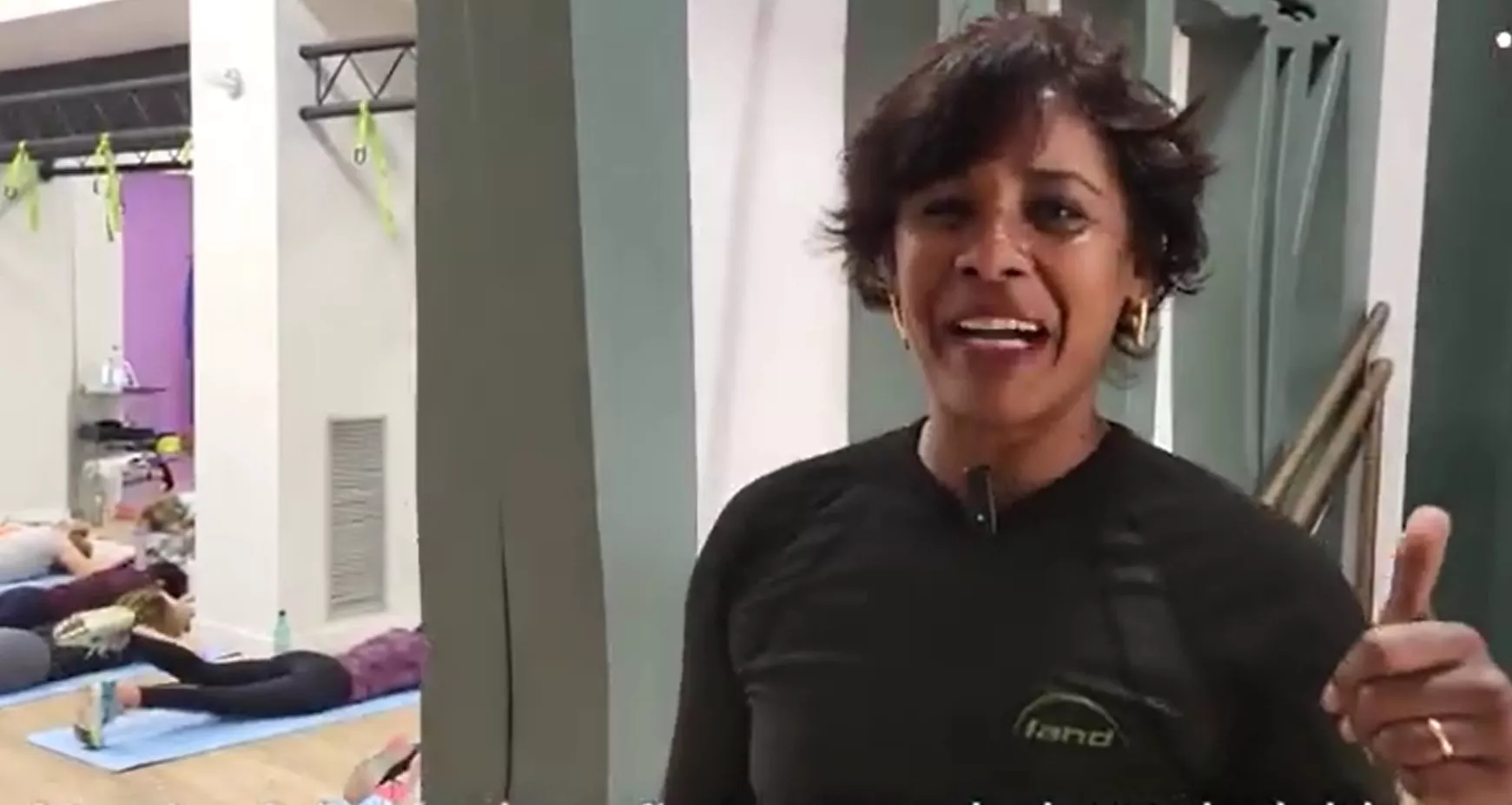 Yamira Caballero, en su gimnasio