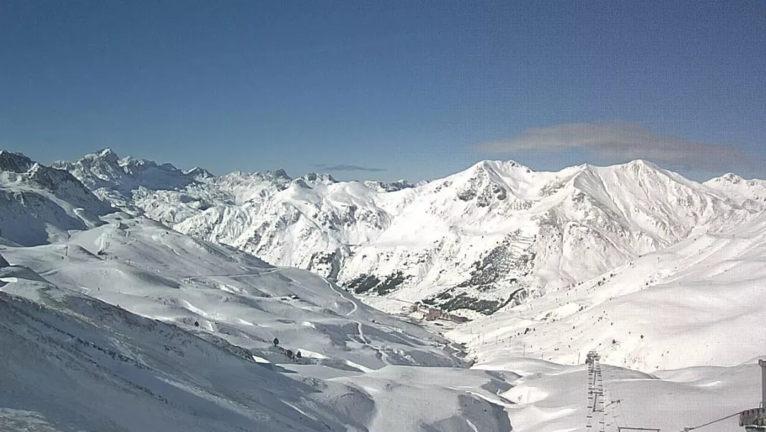 Aspecto de la estación de Astún.