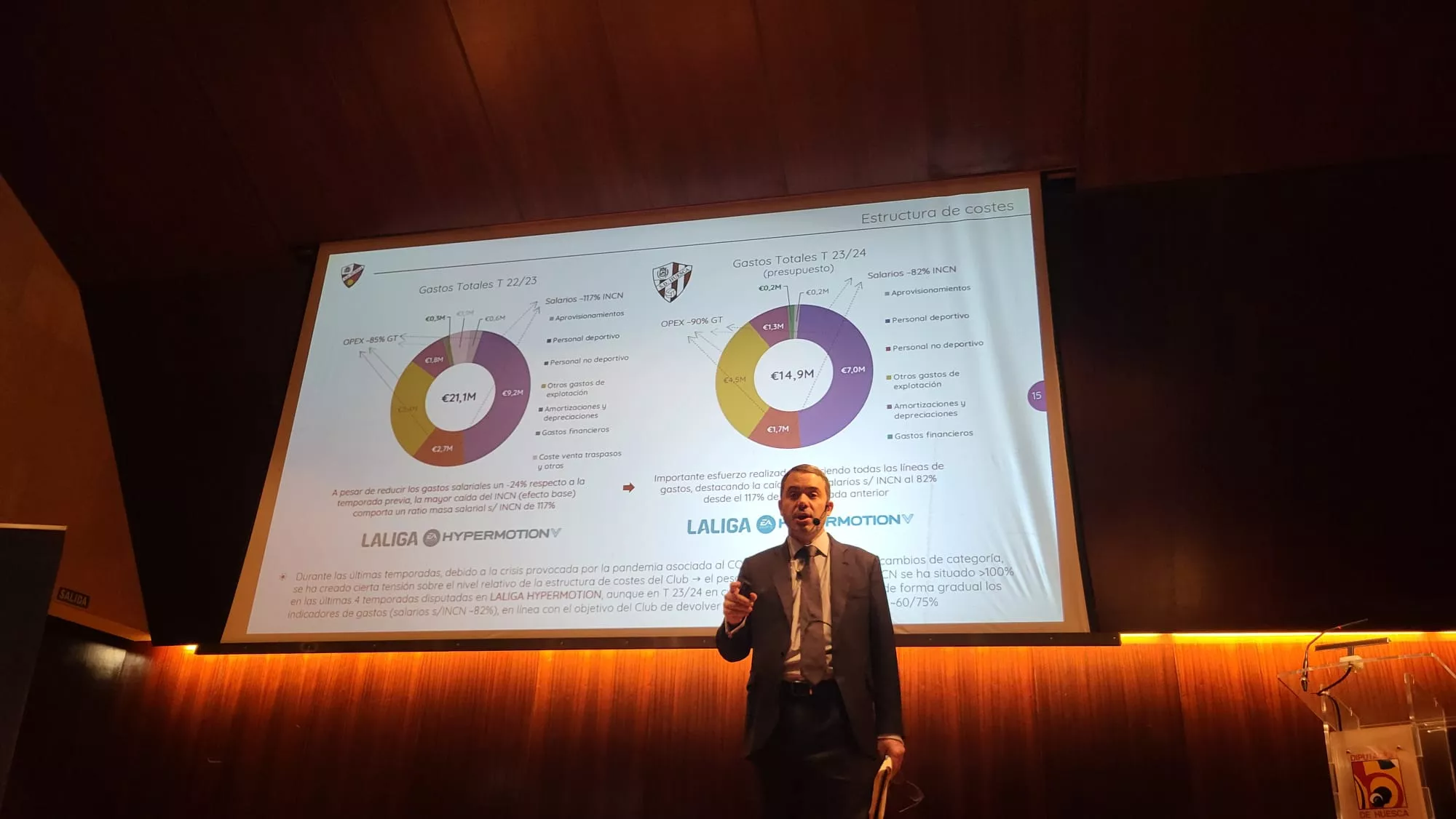 Conferencia de Gonzalo Ávila sobre la situación del Huesca