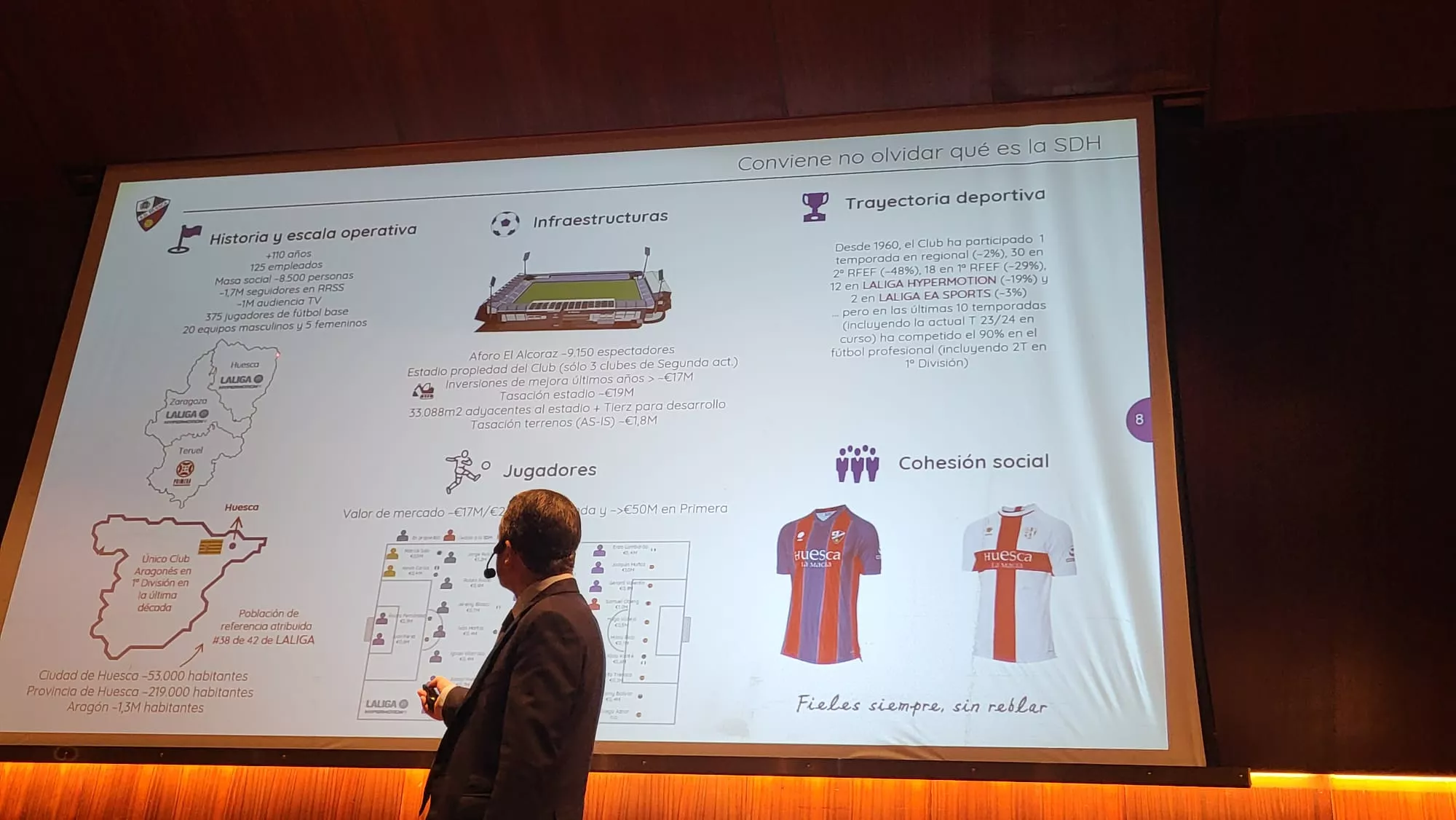 Conferencia de Gonzalo Ávila sobre la situación del Huesca