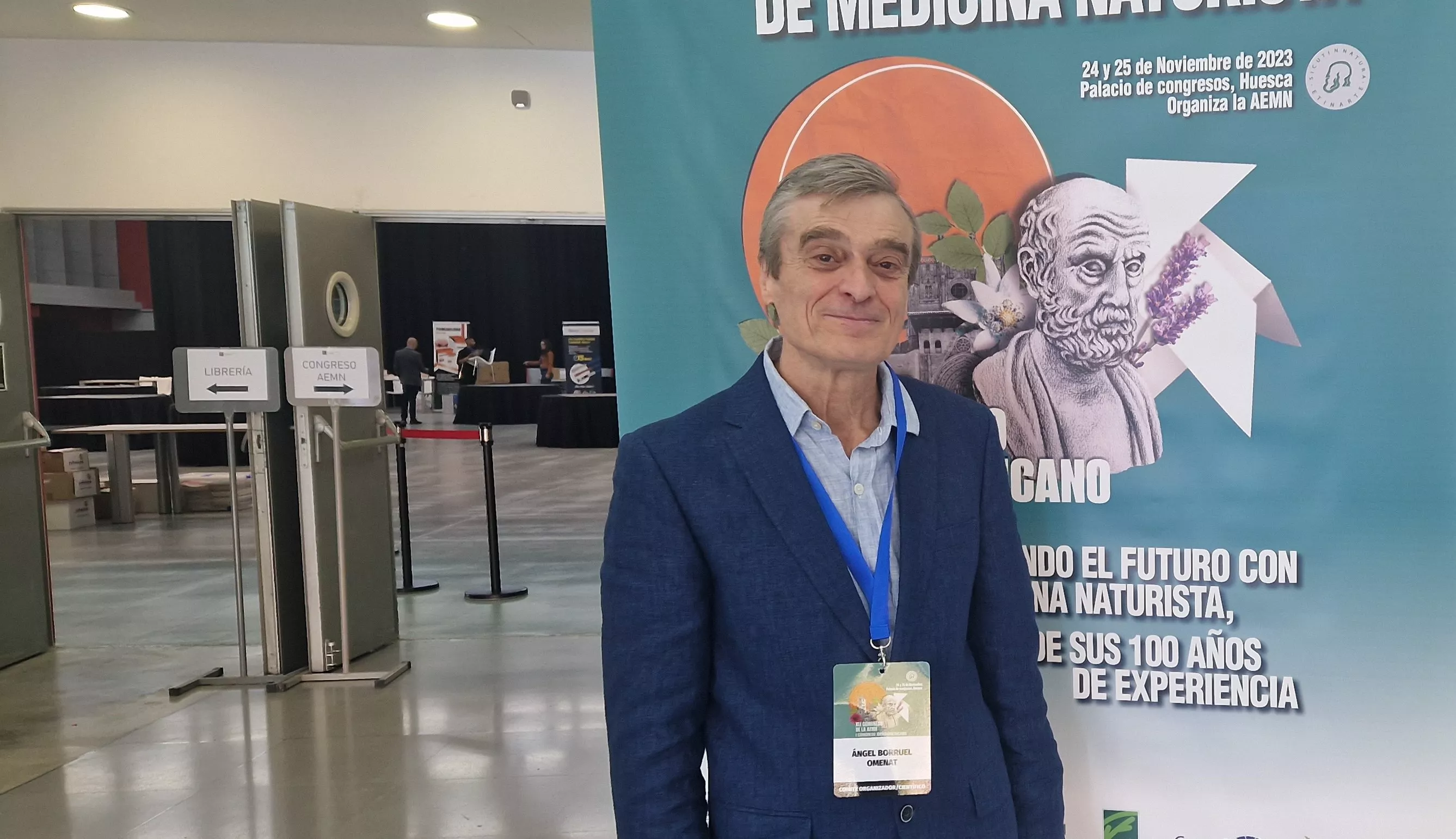 Ángel Borruel. Congreso de Medicina Naturalista en Huesca. Foto Myriam Martínez 