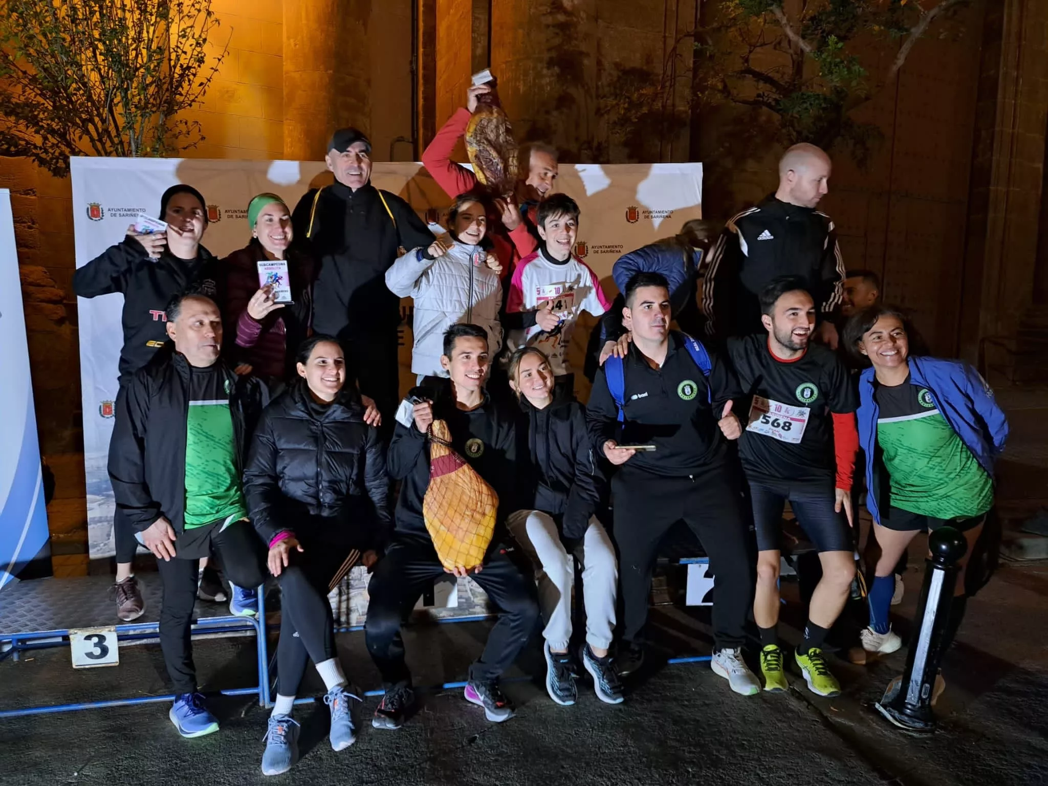 Podio de la 5K y 10K Sariñena