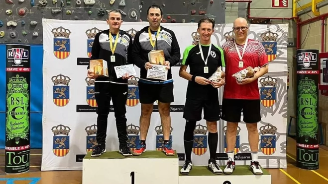 Carlos Bibián y José Angel García subcampeones dobles masculino Senior B1-B2 Carlos Bibián y José Angel García subcampeones dobles masculino Senior B1-B2