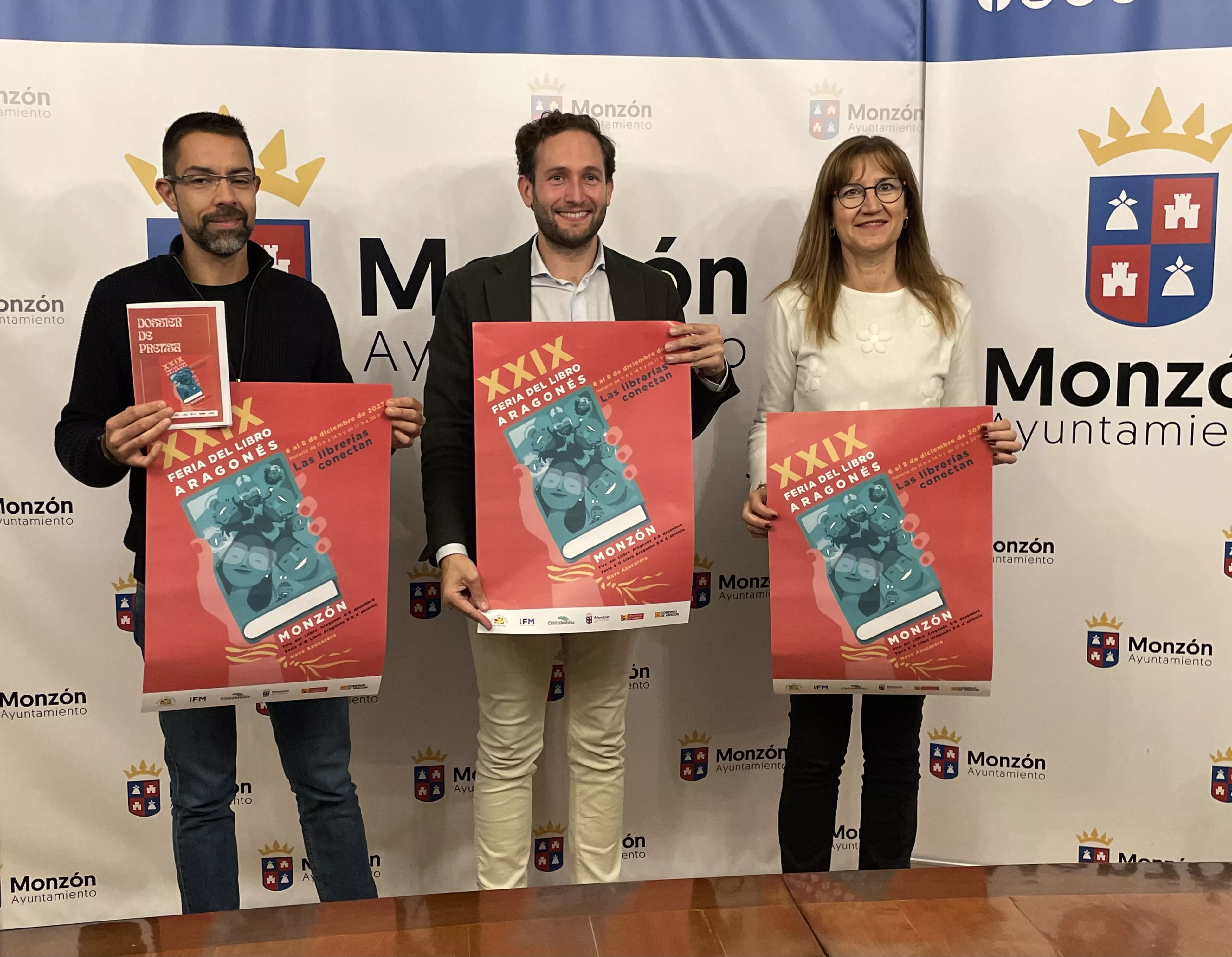 Presentación de la FLA, Feria del Libro Aragonés de Monzón.