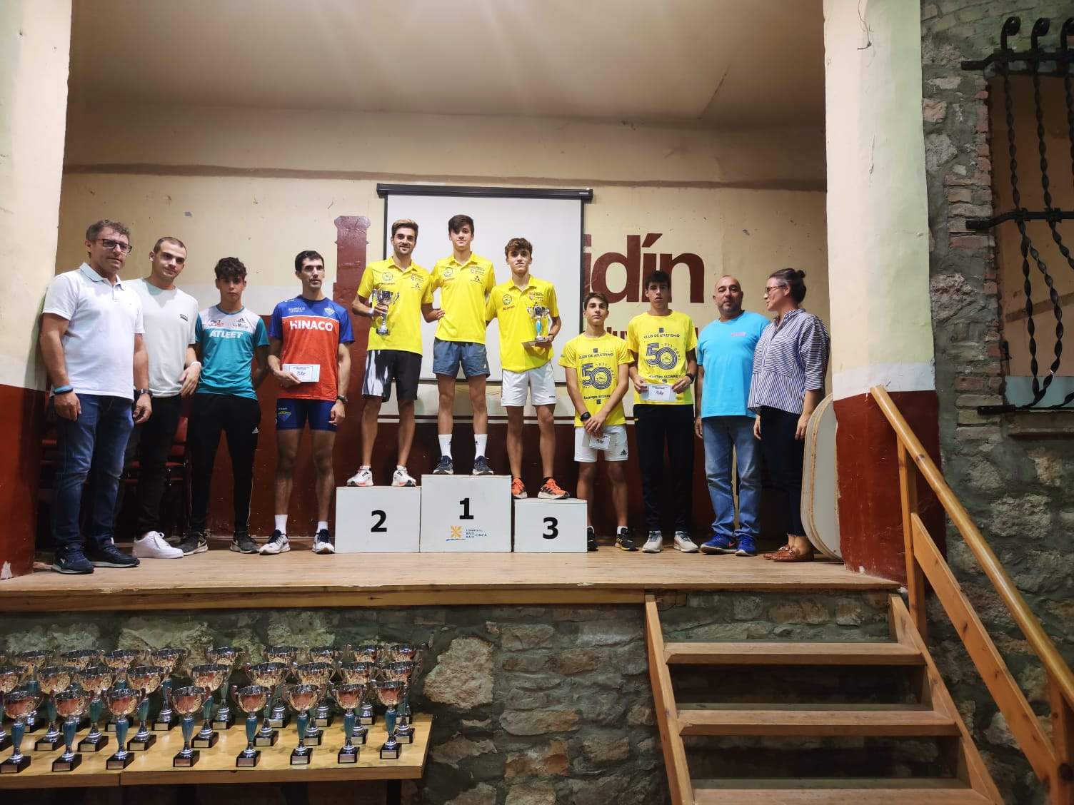 Podio de la Milla de Zaidín