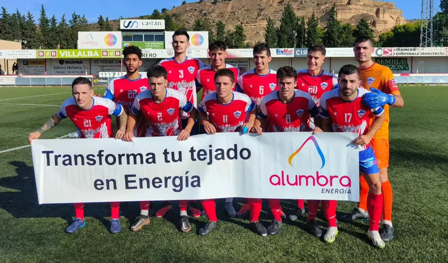 Once del Atlético Monzón en un partido de liga esta temporada.