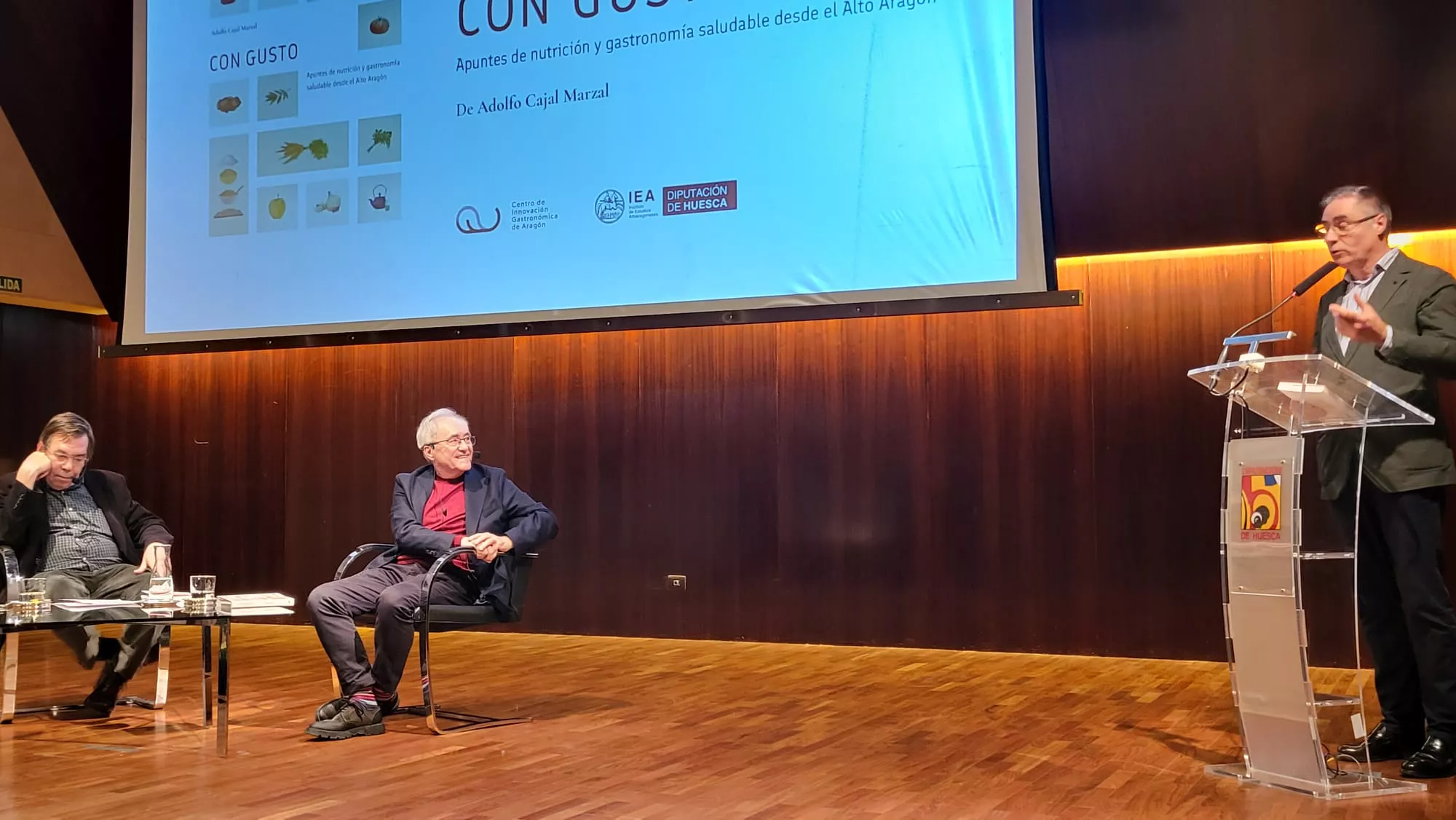 Presentación del libro Con Gusto de Adolfo Cajal Marzal en la Diputación