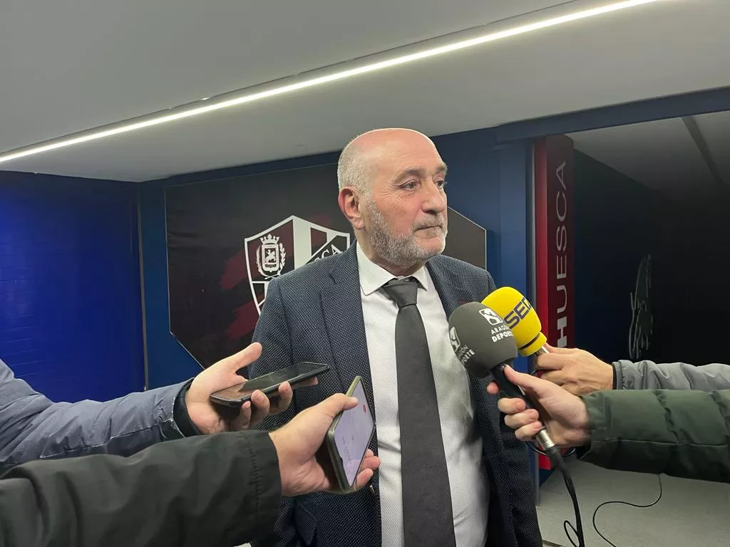 Fernando Callizo, tras la Junta General Ordinaria de Accionistas de la SD Huesca en agosto de 2023. Foto: Adrián Mora