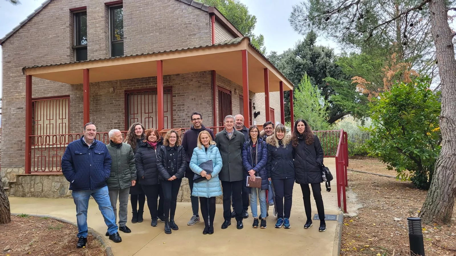 Personas presentes en la finca de Macario Olivera en Arascués donada a Valentia Personas presentes en la finca de Macario Olivera en Arascués donada a Valentia