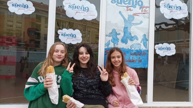 El bocadillo solidario con el eslogan un sueño para ti El bocadillo solidario con el eslogan un sueño para ti