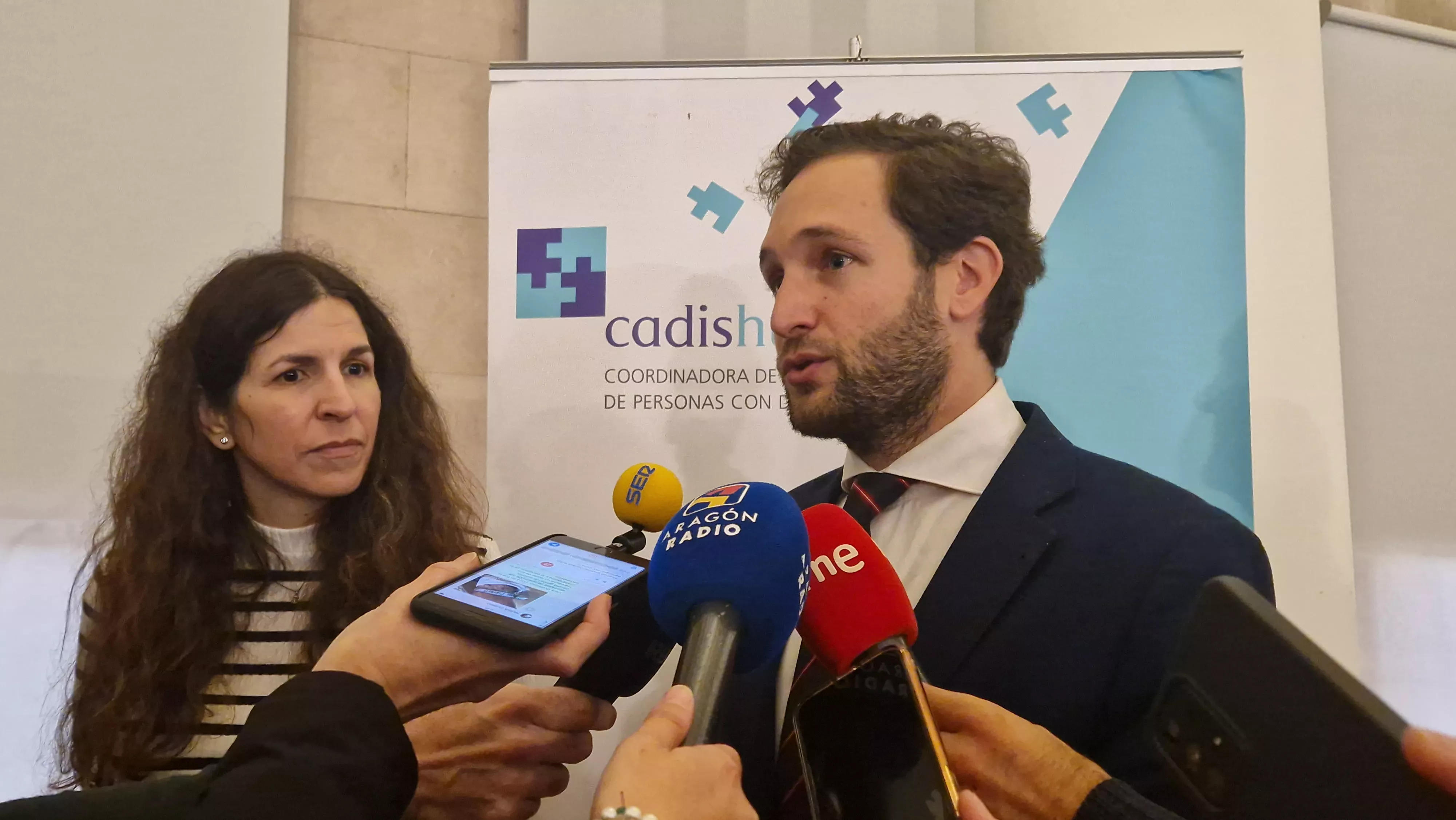 Isaac Claver, presidente de la DPH. Día de la Discapacidad en Huesca. Foto Myriam Martínez 