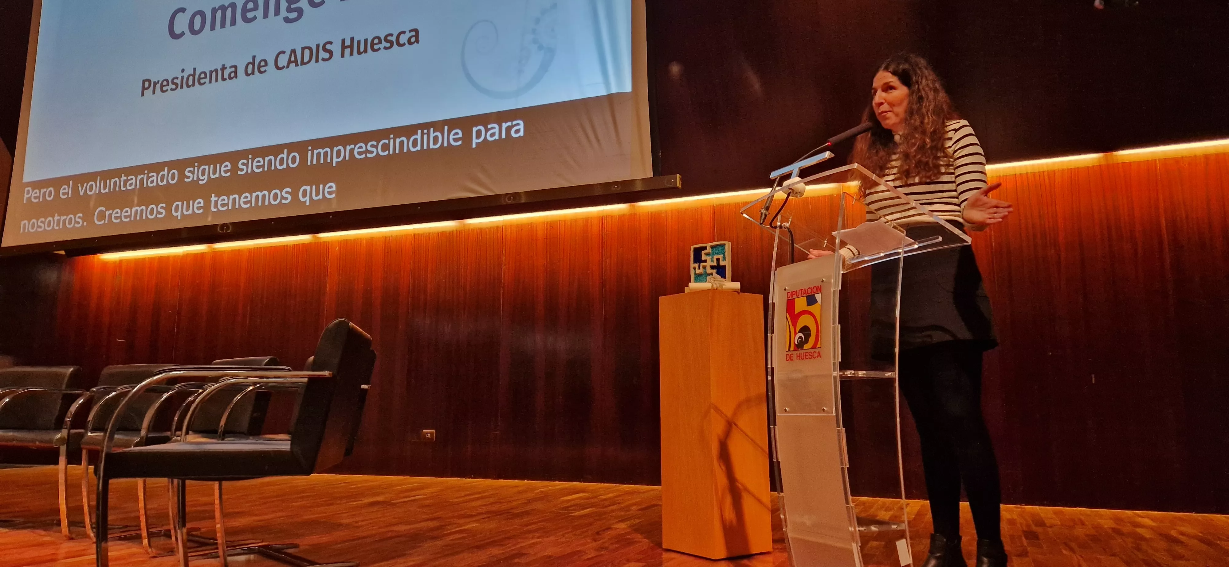 Sara Comenge. Día de la Discapacidad en Huesca. Foto Myriam Martínez 