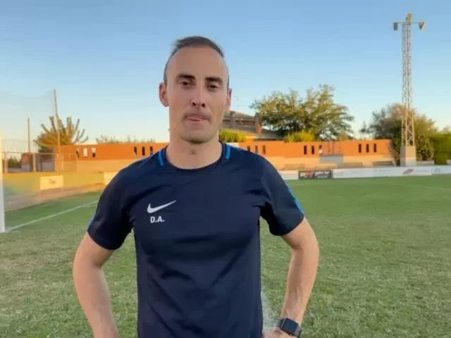 Dani Acirón, exentrenador del CD Robres, en una foto de archivo.
