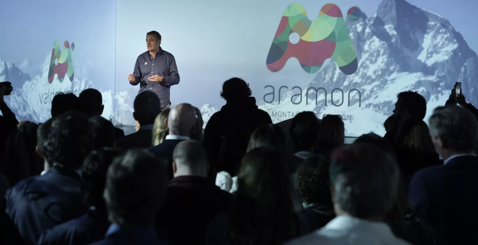  Antonio Gericó en la presentación de la nueva temporada de Aramón.