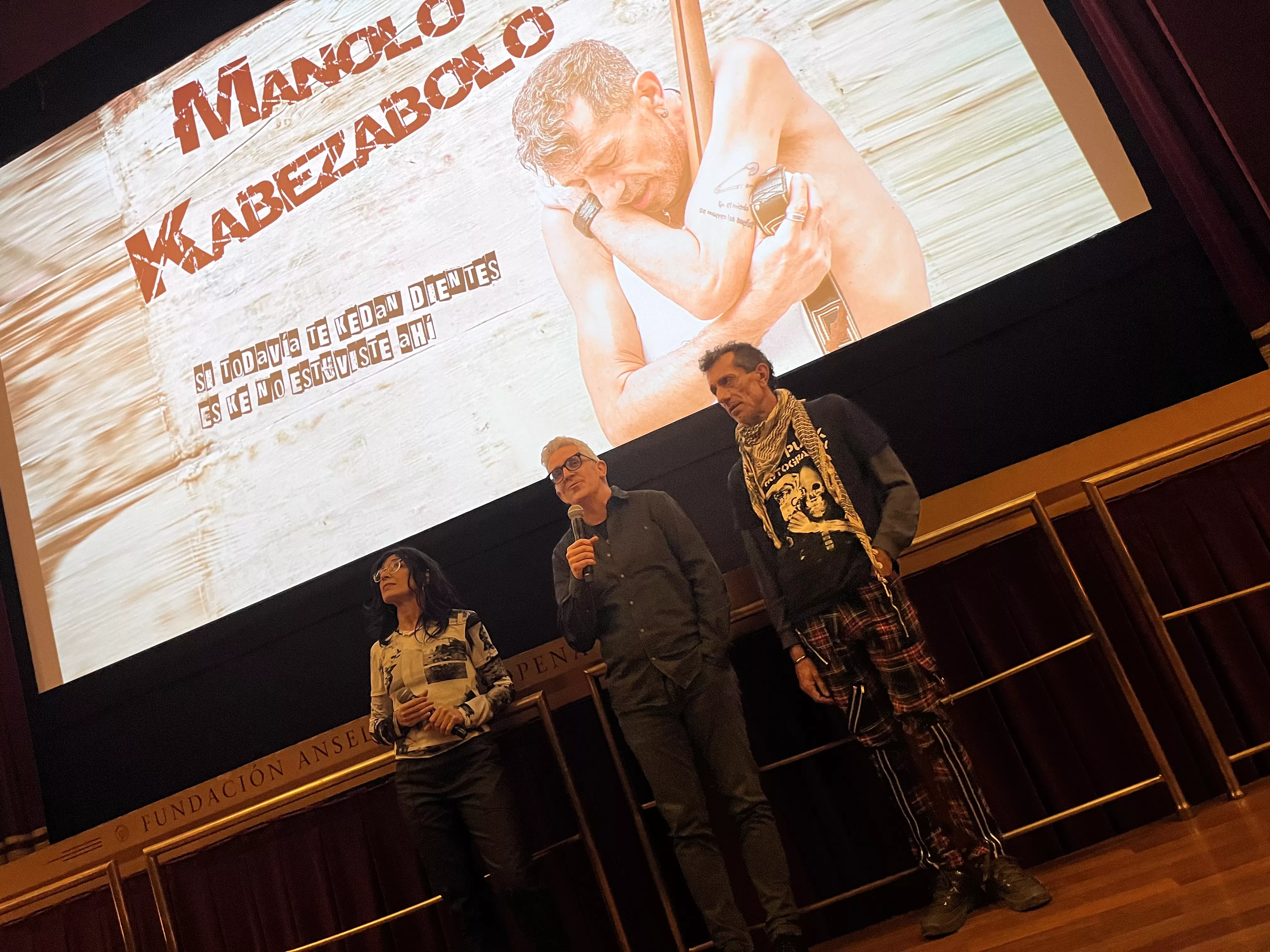 Estreno en Huesca de la película de Manolo Kabezabolo. Foto: Mercedes Manterola