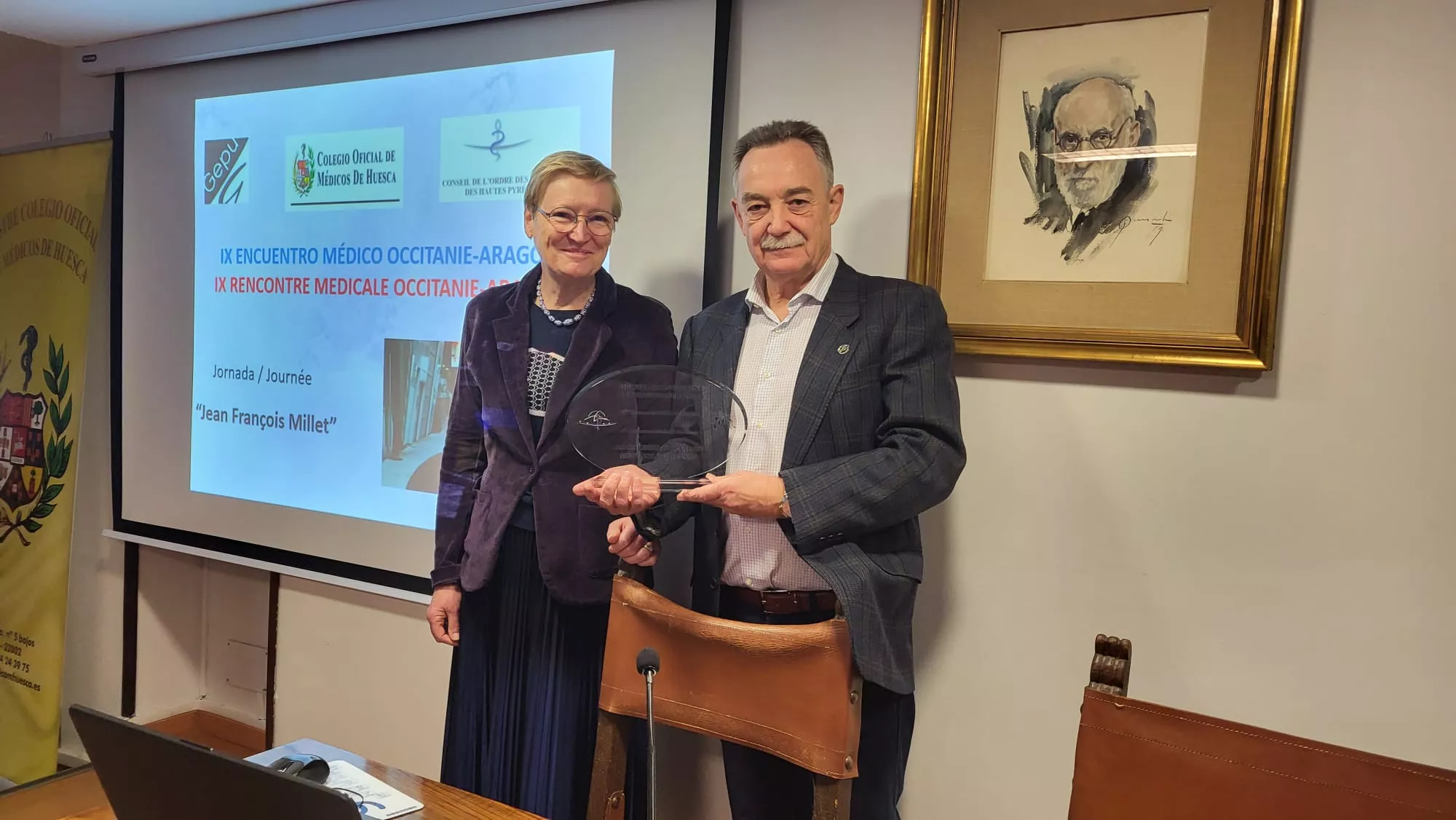 Encuentro de Occitania y Aragón en el Colegio de Médicos de Huesca