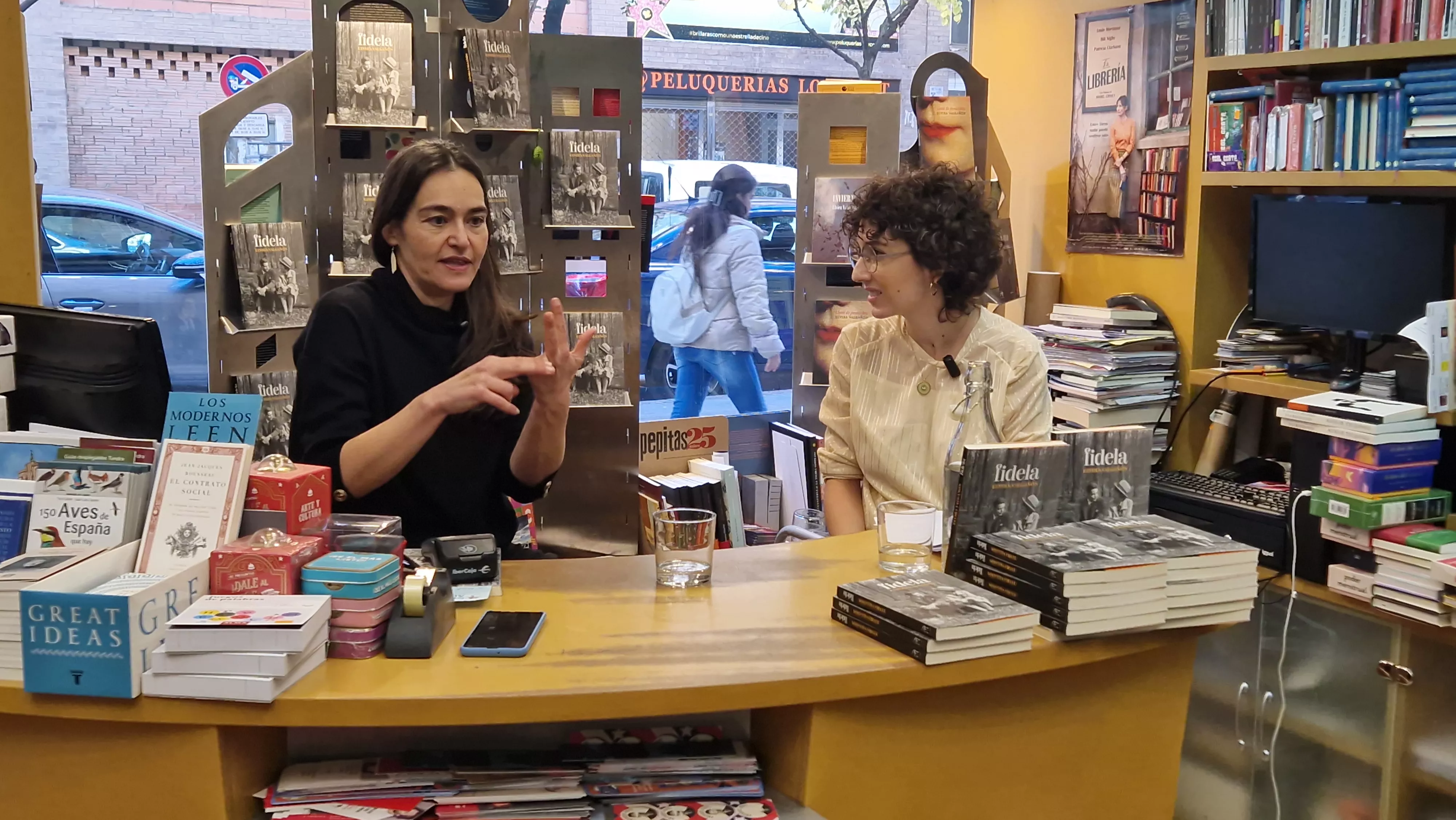 Elvira Valgañón y María José Hasta. Foto Myriam Martínez