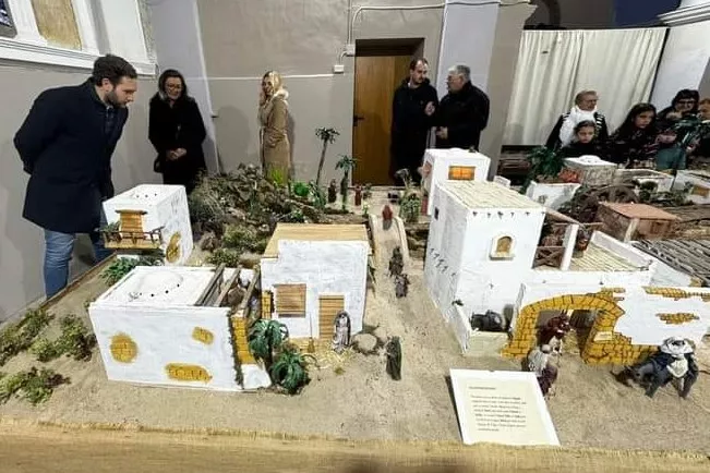 Belén de Esplús que ha acogido la inauguración de la Ruta de Aragón. Foto Juan Emilio Estil·les