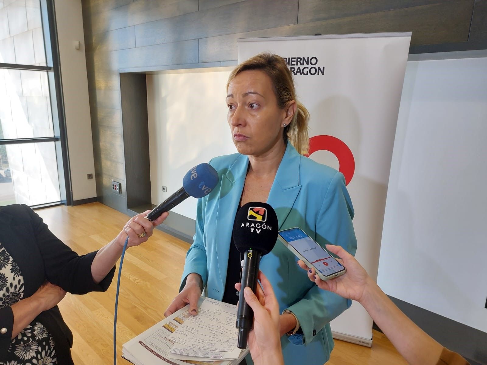 Marta Gastón, consejera de Economía, ha ofrecido su visión de los datos del paro