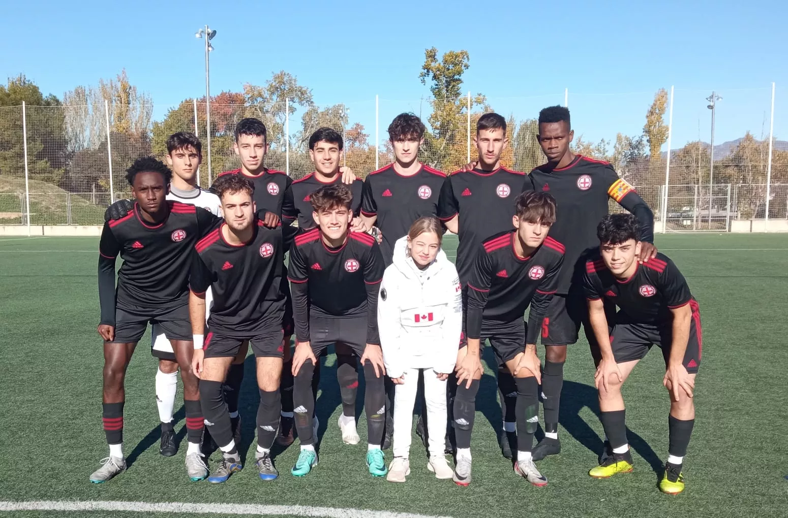 Once del Internacional de Huesca ante el Ontiñena.