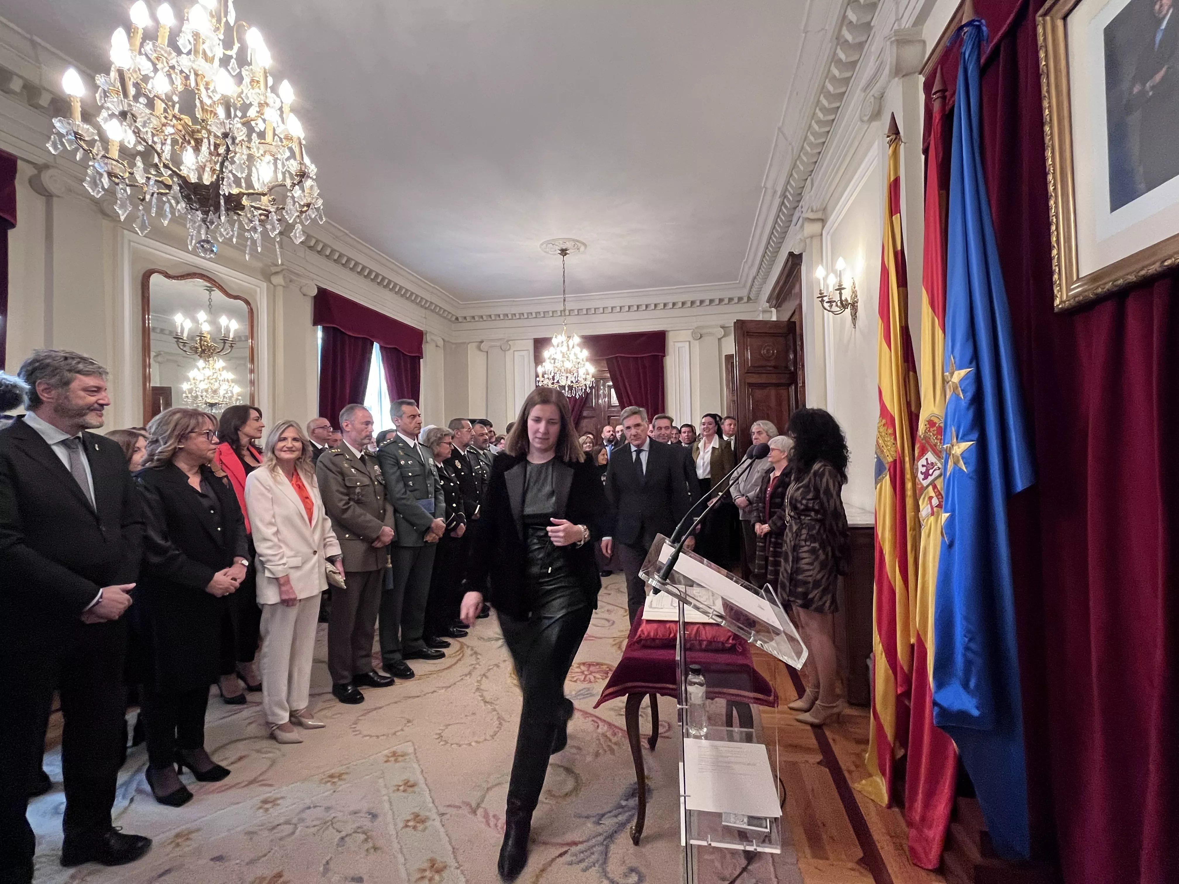 Celebración del 45 aniversario de la Constitución en la Subdelegación del Gobierno en Huesca. Foto Mercedes Manterola