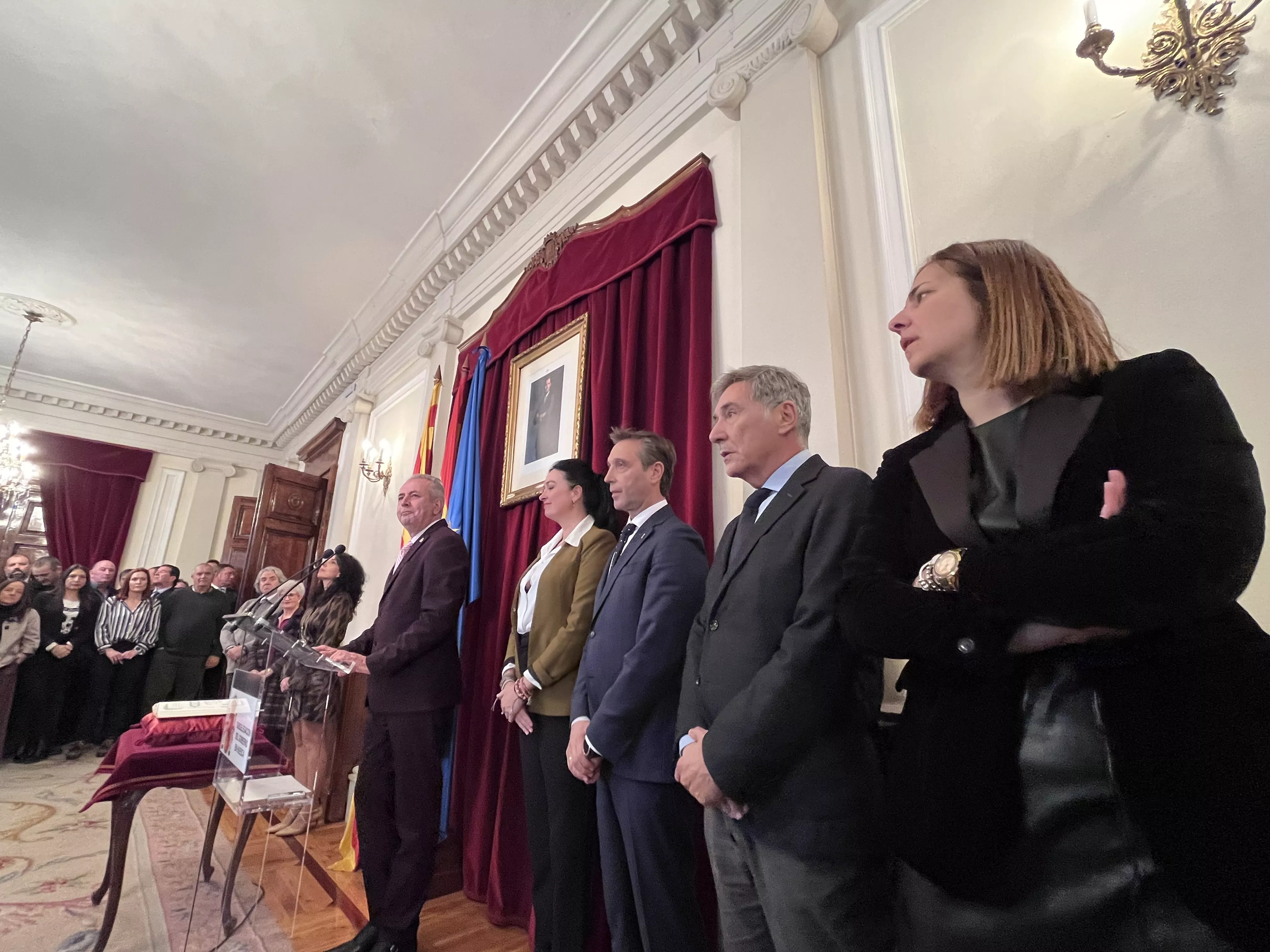 Celebración del 45 aniversario de la Constitución en la Subdelegación del Gobierno en Huesca. Foto Mercedes Manterola