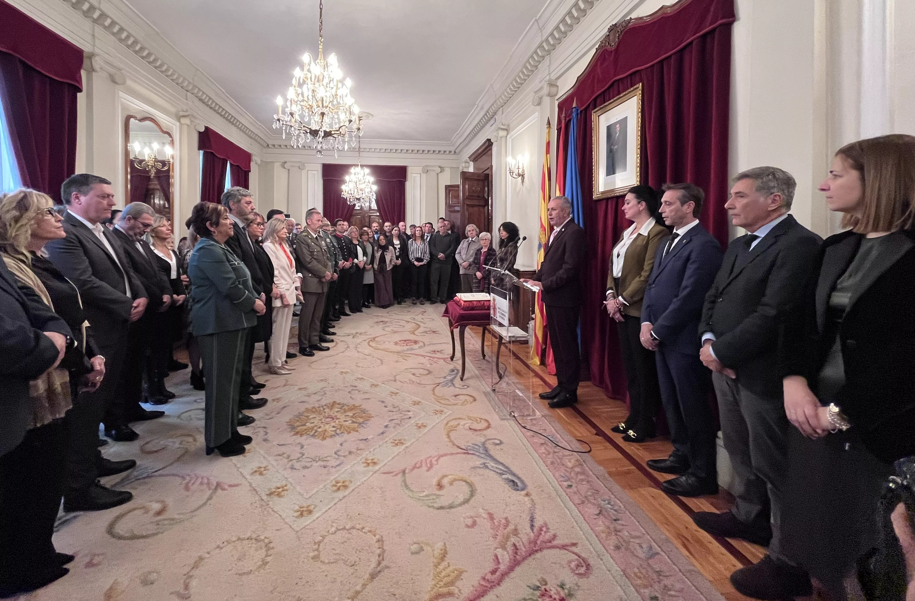 Celebración del 45 aniversario de la Constitución en la Subdelegación del Gobierno en Huesca. Foto Mercedes Manterola