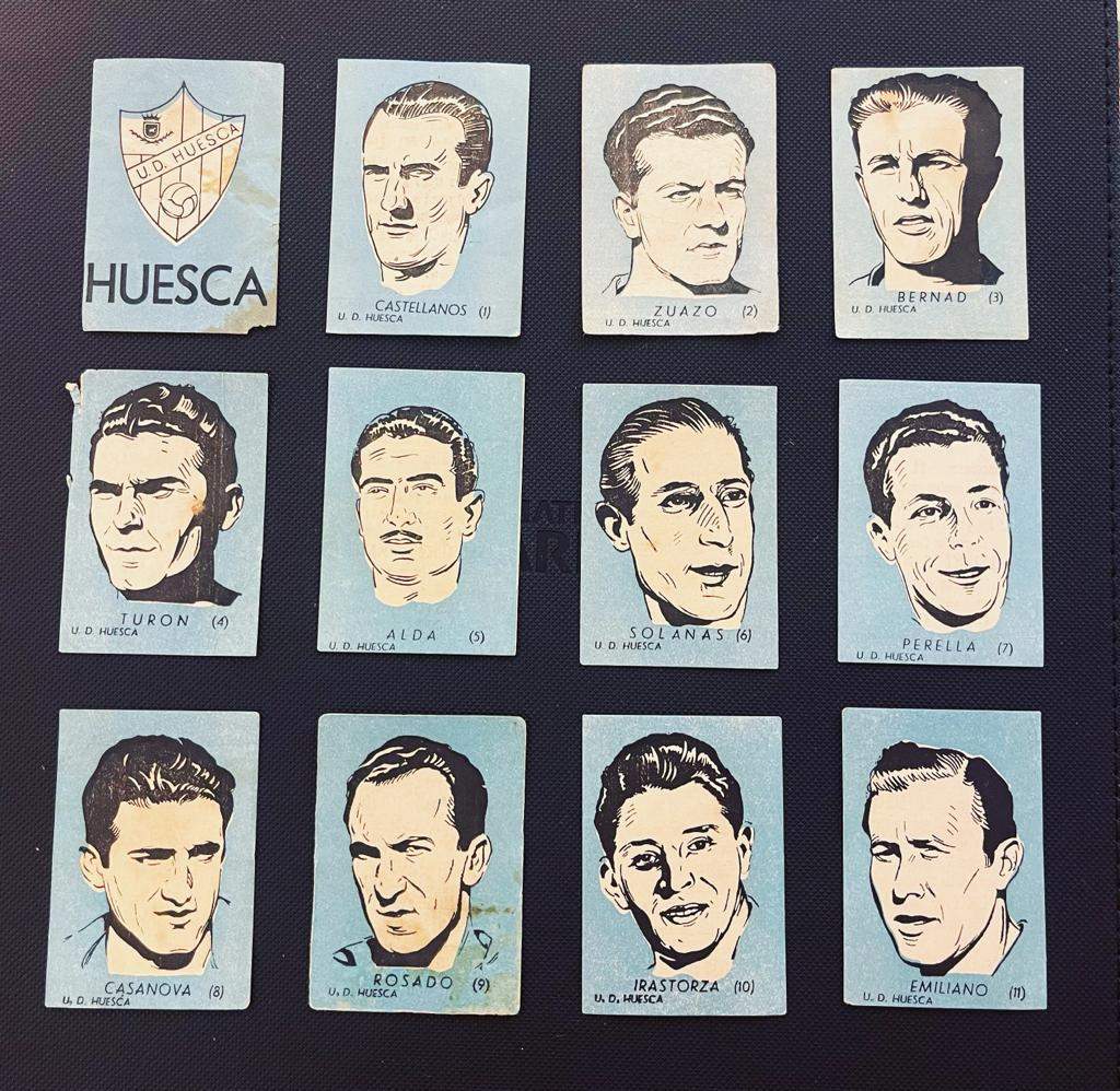 Cromos de la Unión Deportiva Huesca de 1950