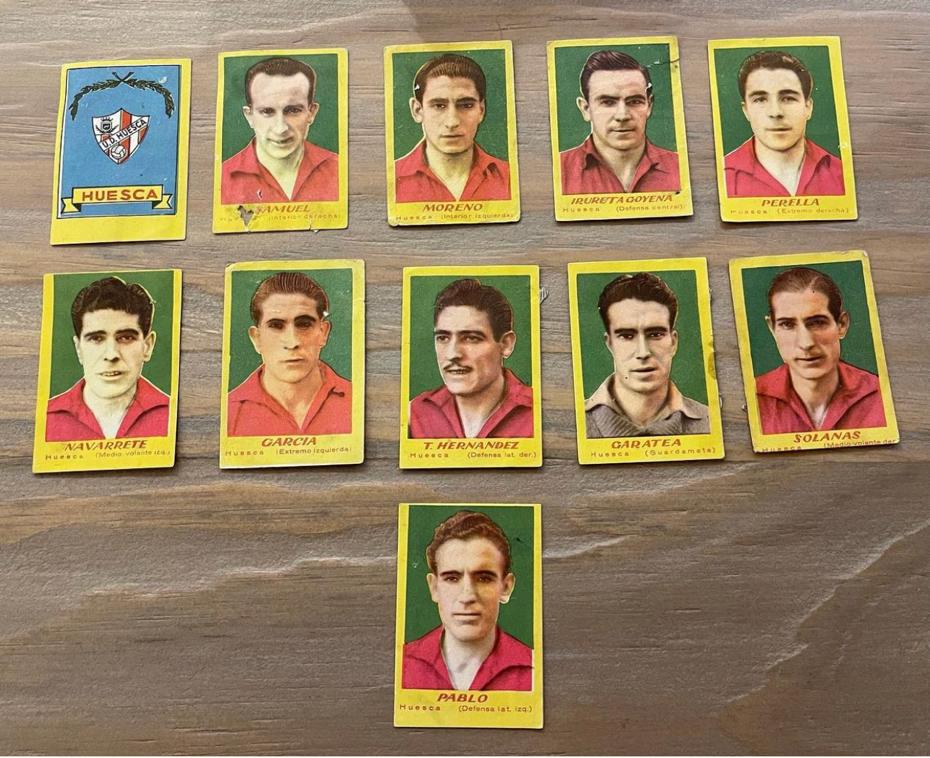 Cromos de la UD Huesca de 1952