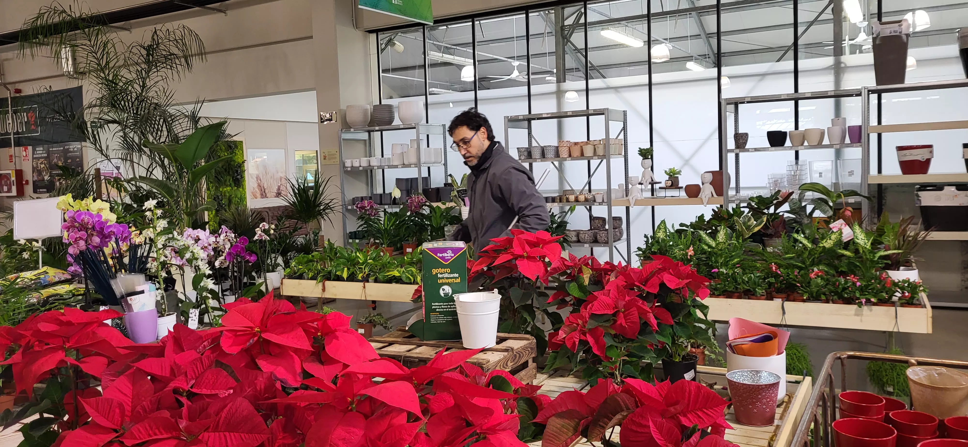 Antonio en sus labores en Brotalia. Foto Mercedes Manterola