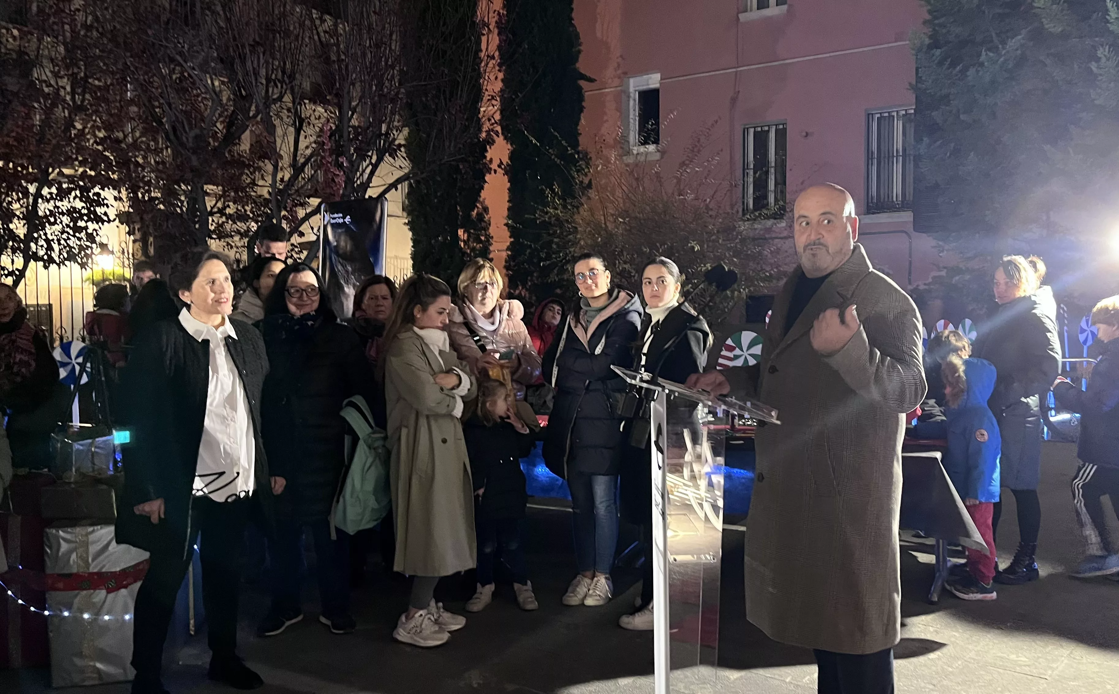 Roberto Cerdán en la Inauguración de la decoración del Centro de Fundación Ibercaja en Huesca. Foto Mercedes Manterola