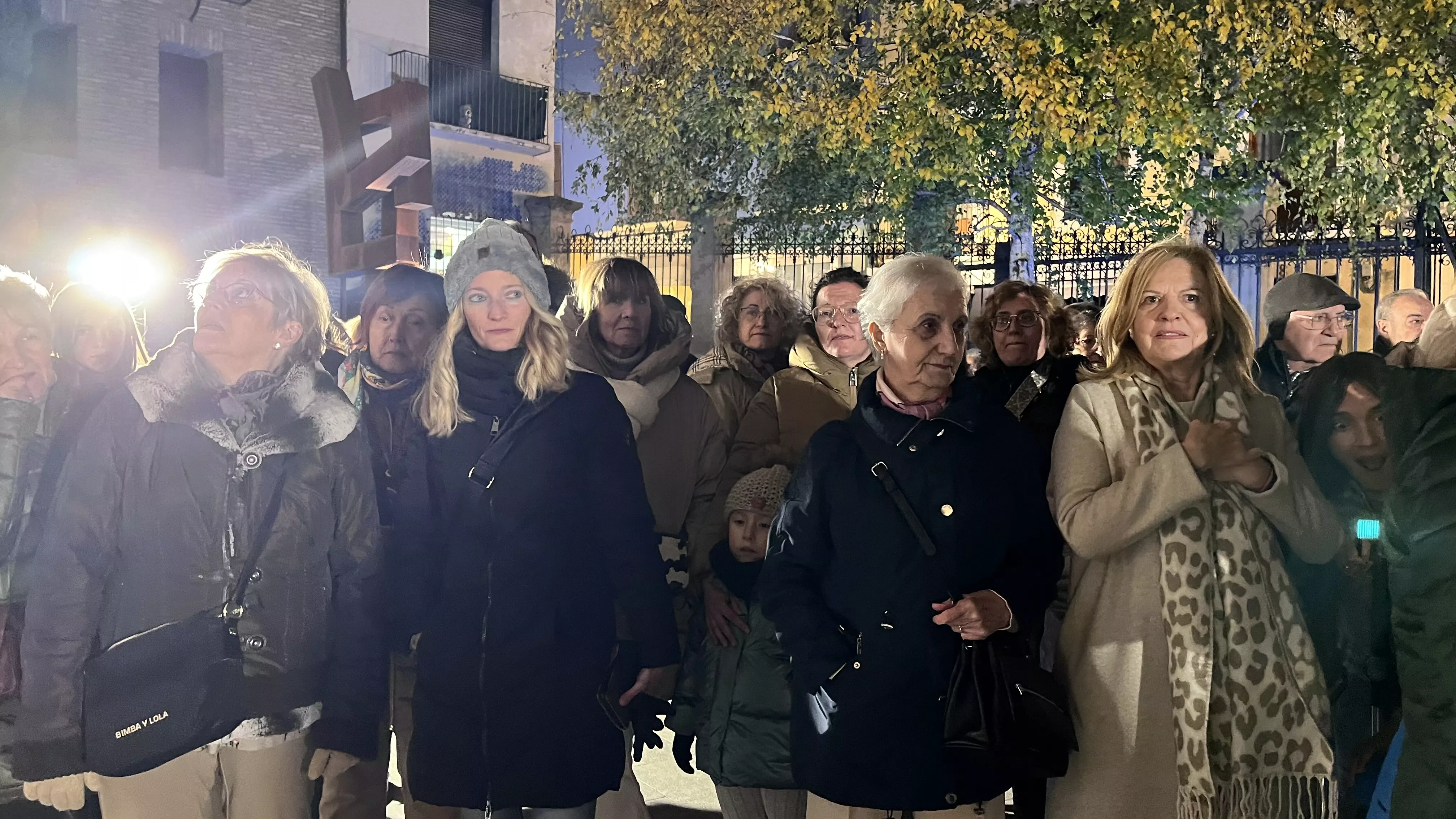 Inauguración de la decoración navideña del Centro de Fundación Ibercaja en Huesca. Foto Mercedes Manterola