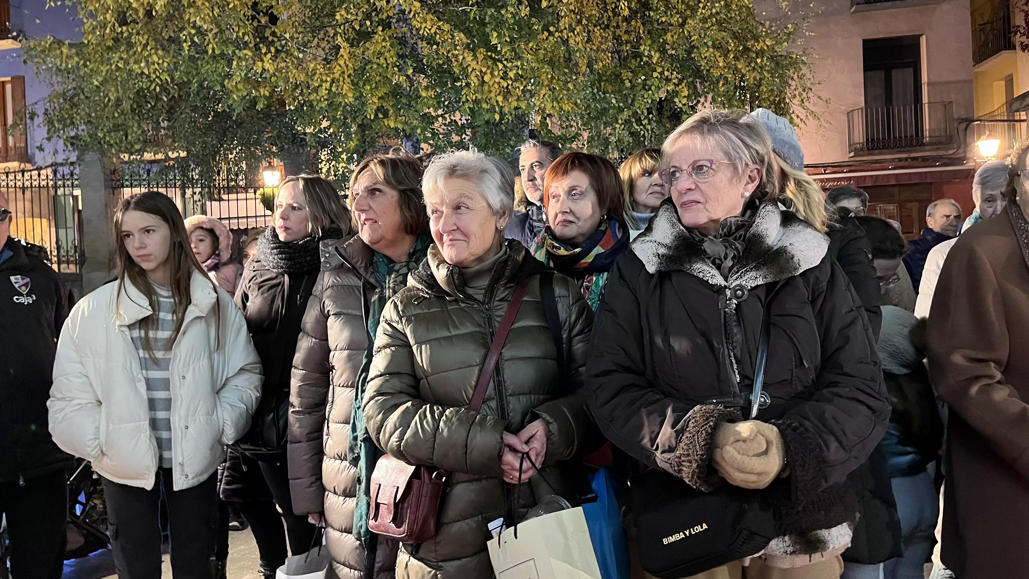 Inauguración de la decoración navideña del Centro de Fundación Ibercaja en Huesca. Foto Mercedes Manterola