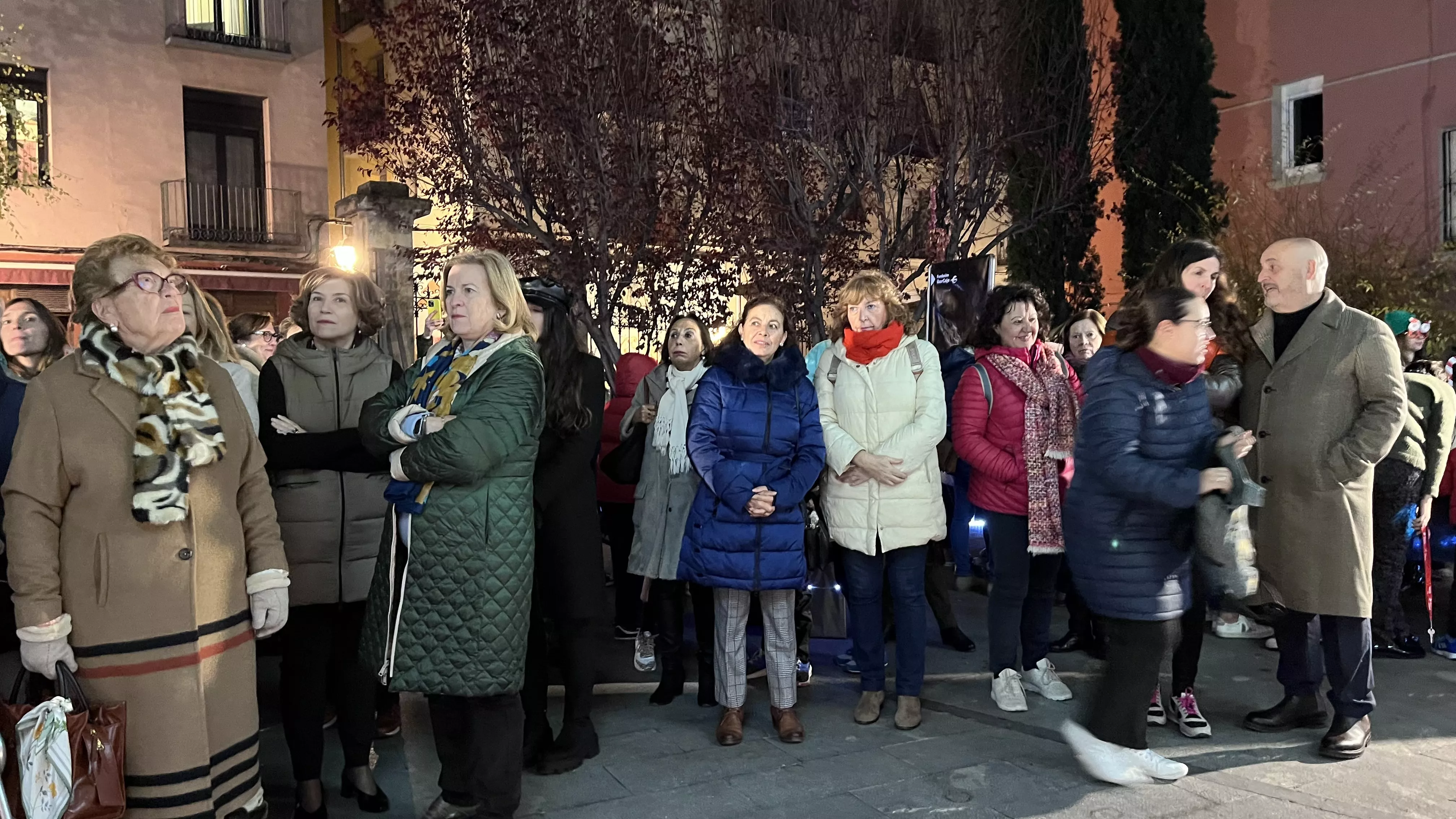 Inauguración de la decoración navideña del Centro de Fundación Ibercaja en Huesca. Foto Mercedes Manterola