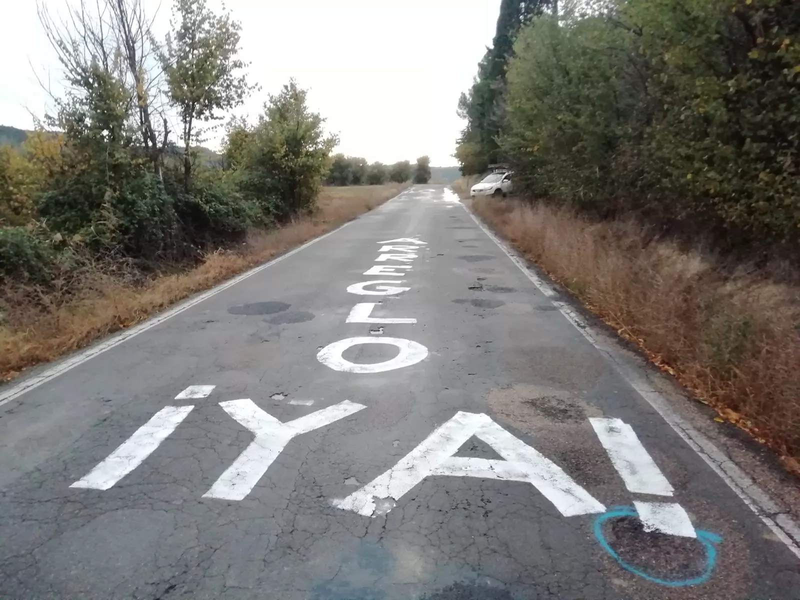Carretera de Ayerbe a Ardisa.