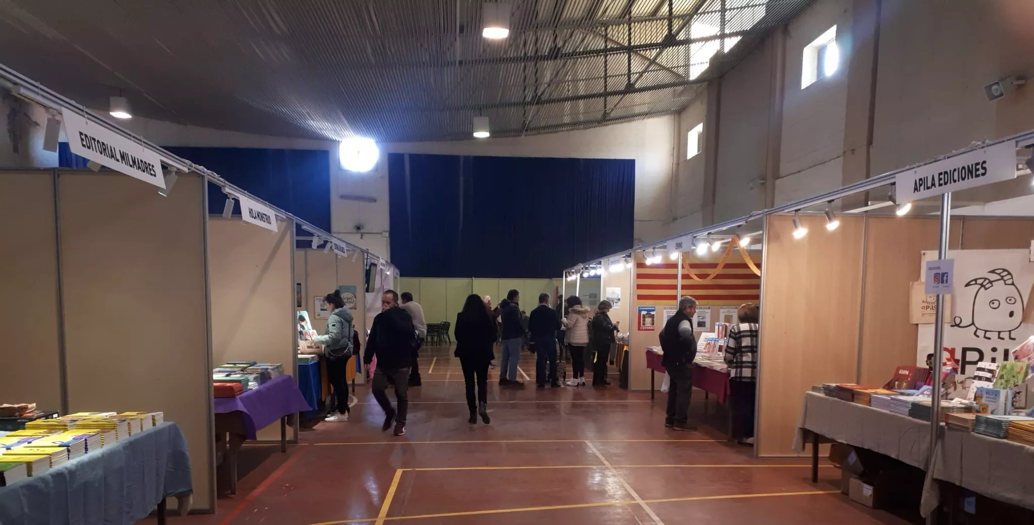 Celebración de la Feria del Libro Aragonés en Monzón.