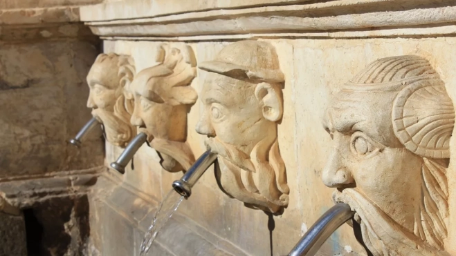 Fonz detalle fuente seis caños Fonz detalle fuente seis caños