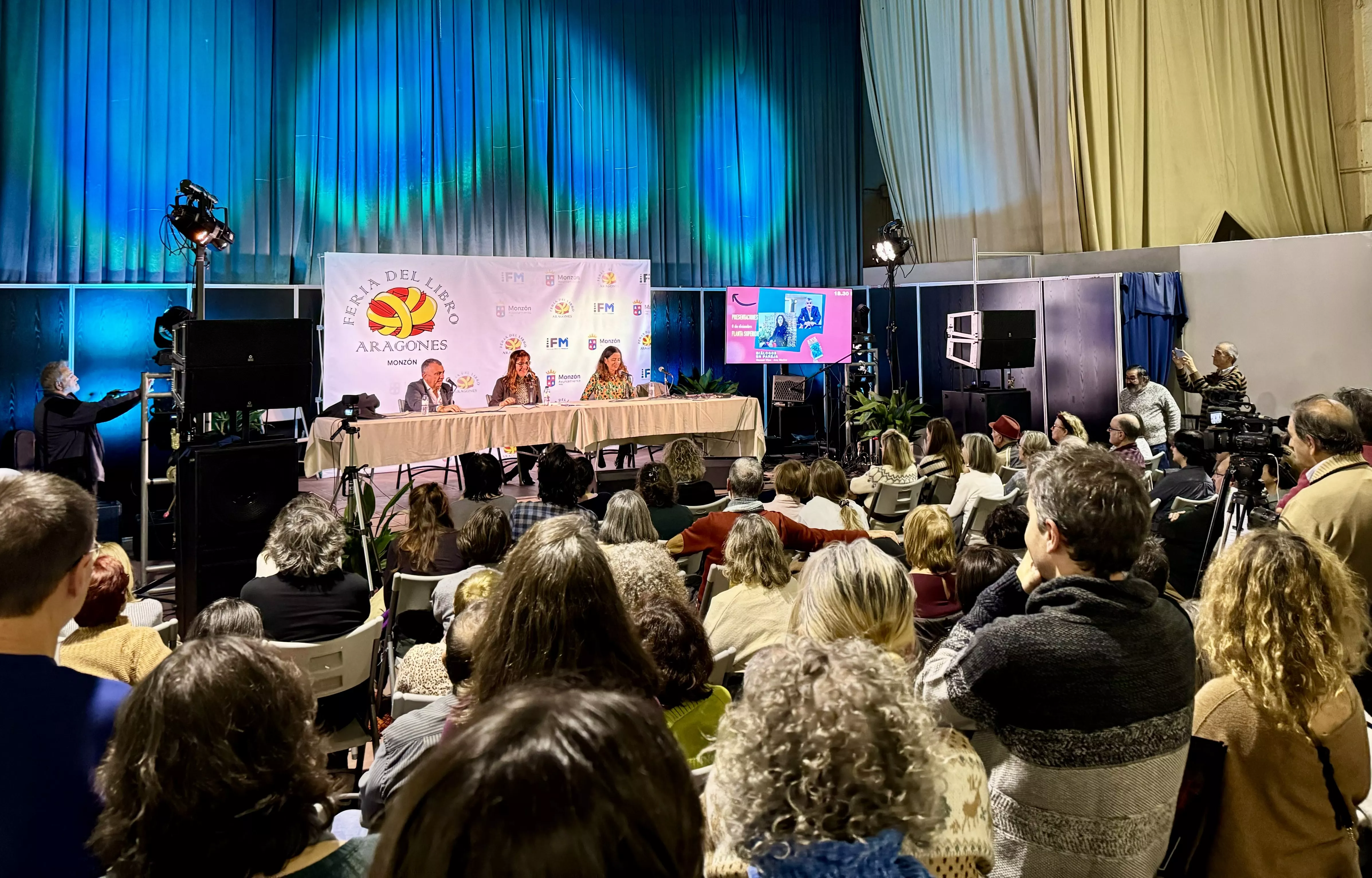 Clausura de la Feria del Libro Aragonés de Monzón. 