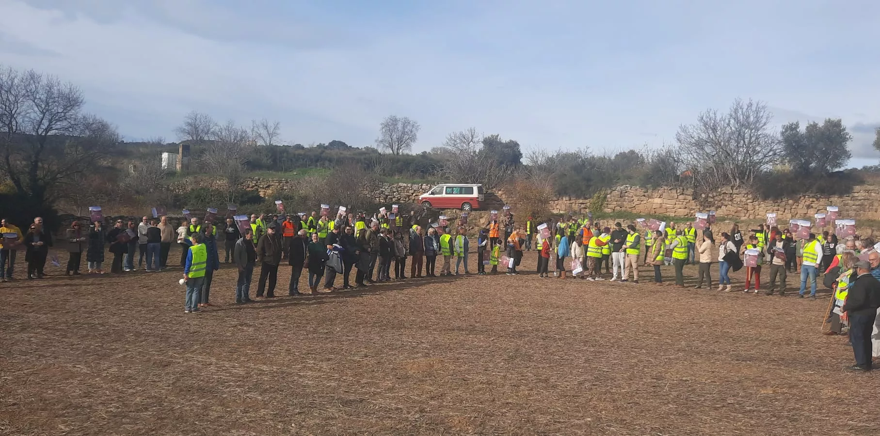 Movilización para pedir la mejora urgente de la carretera A 125 