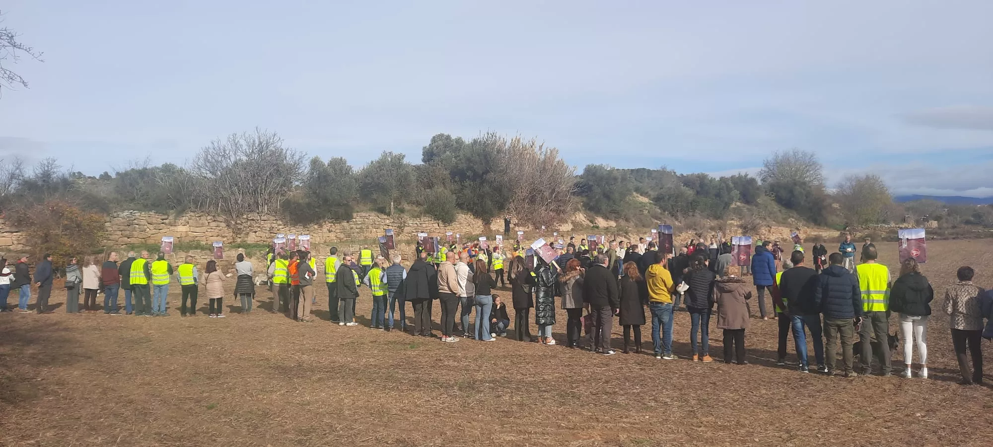 Movilización para pedir la mejora urgente de la carretera A 125 