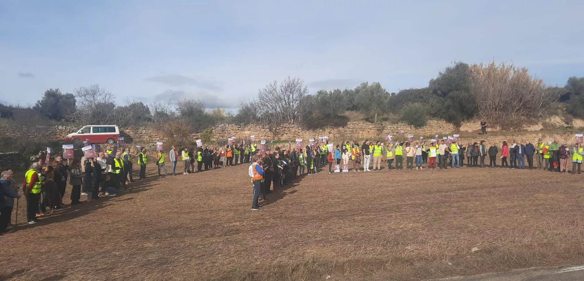 Movilización para pedir la mejora urgente de la carretera A 125 