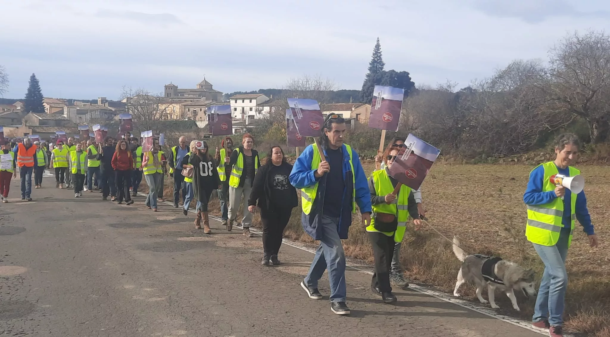 Movilización para pedir la mejora urgente de la carretera A 125 