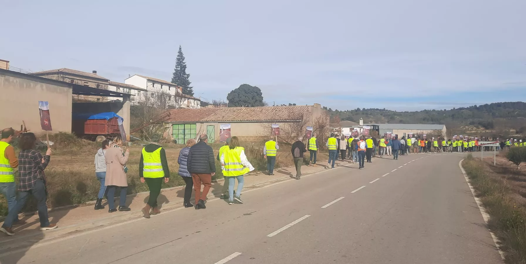 Movilización para pedir la mejora urgente de la carretera A 125 