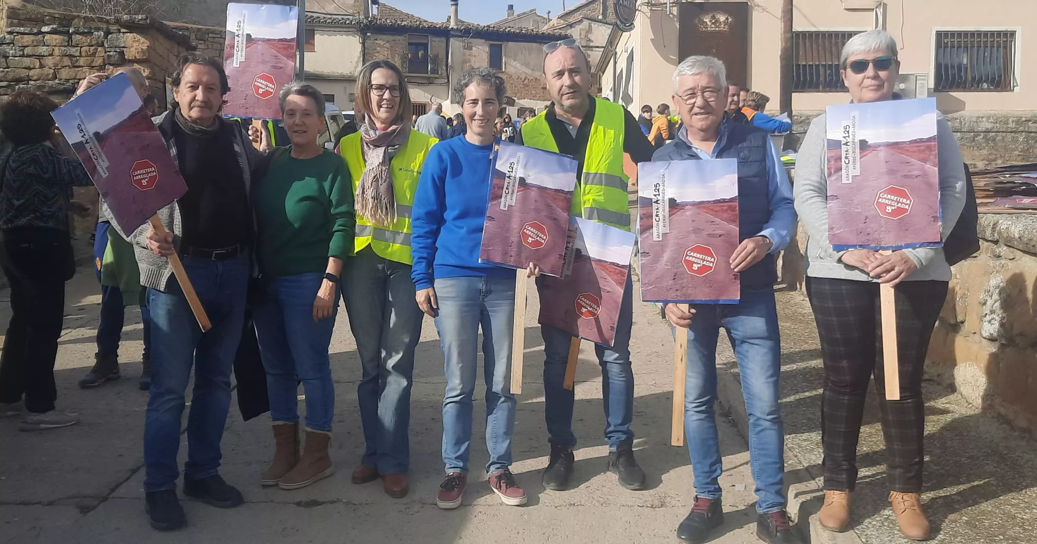 Movilización para pedir la mejora urgente de la carretera A 125 